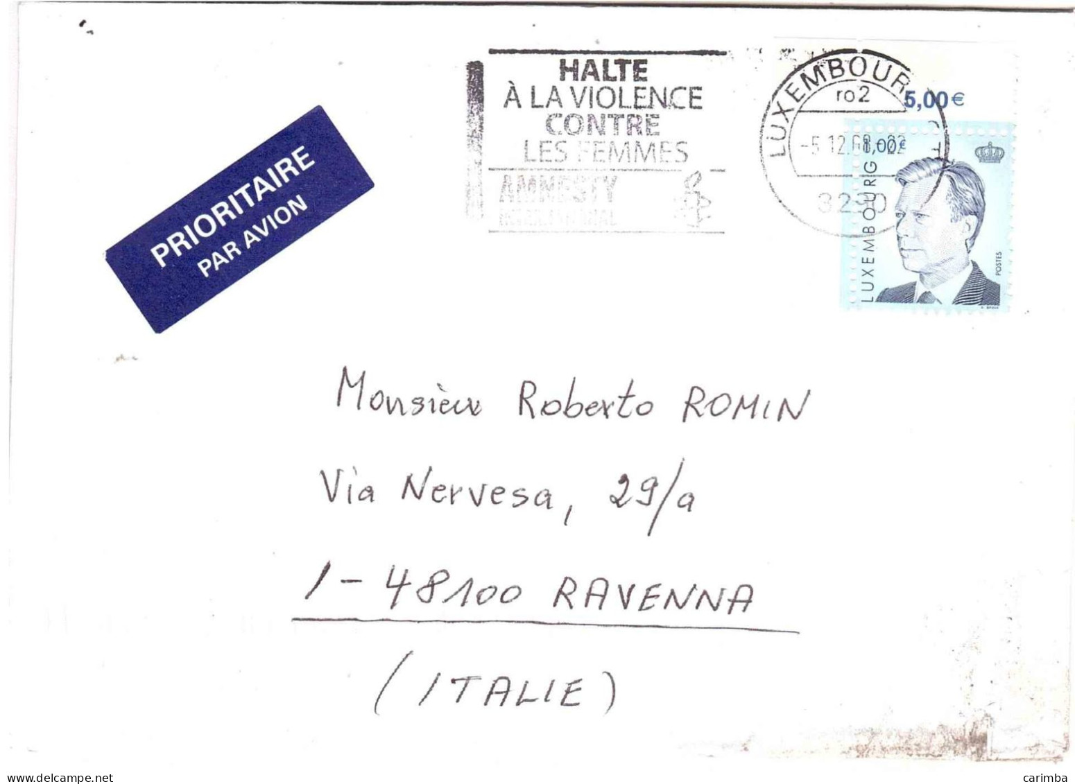 LETTERA PER ITALIA CON ANNULLO TARGHETTA - Covers & Documents