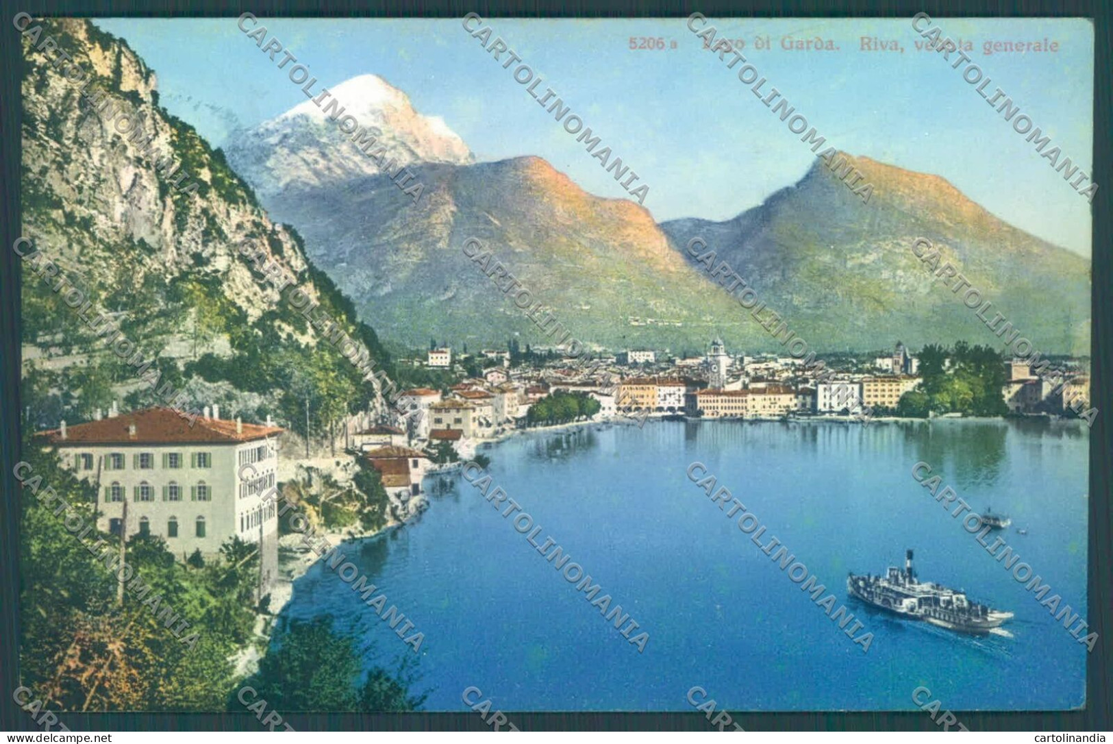 Trento Riva Lago Di Garda Battello Cartolina ZC5085 - Trento