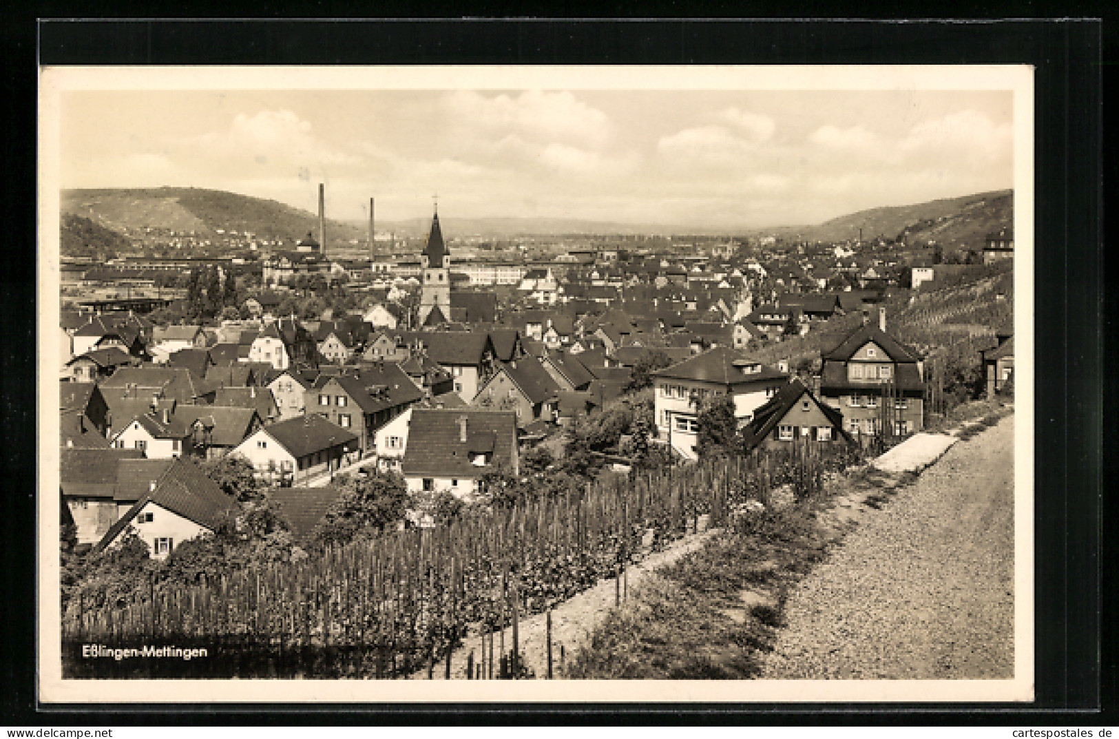 AK Esslingen-Mettingen, Gesamtansicht  - Esslingen