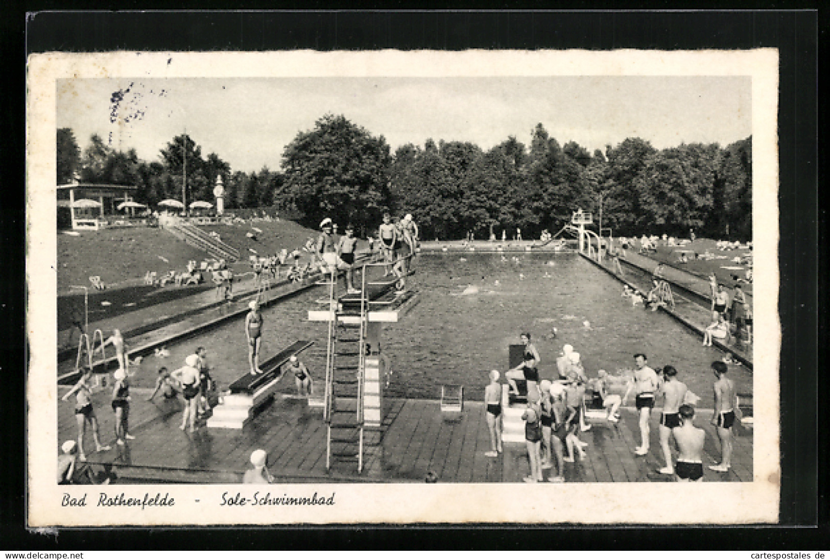 AK Bad Rothenfelde, Badegäste Im Sole-Schwimmbad  - Bad Rothenfelde