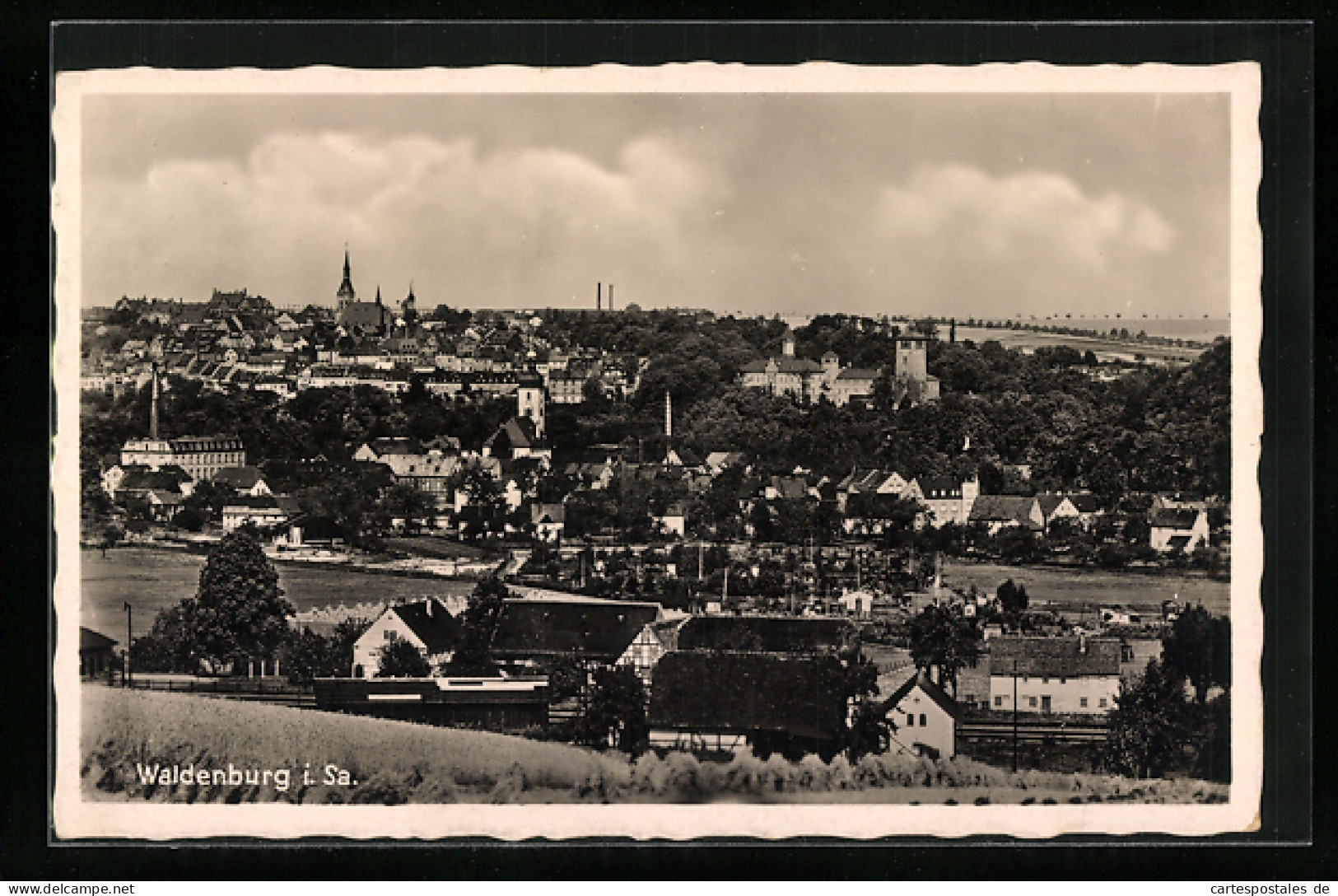 AK Waldenburg I. Sa., Totalansicht  - Waldenburg (Sachsen)