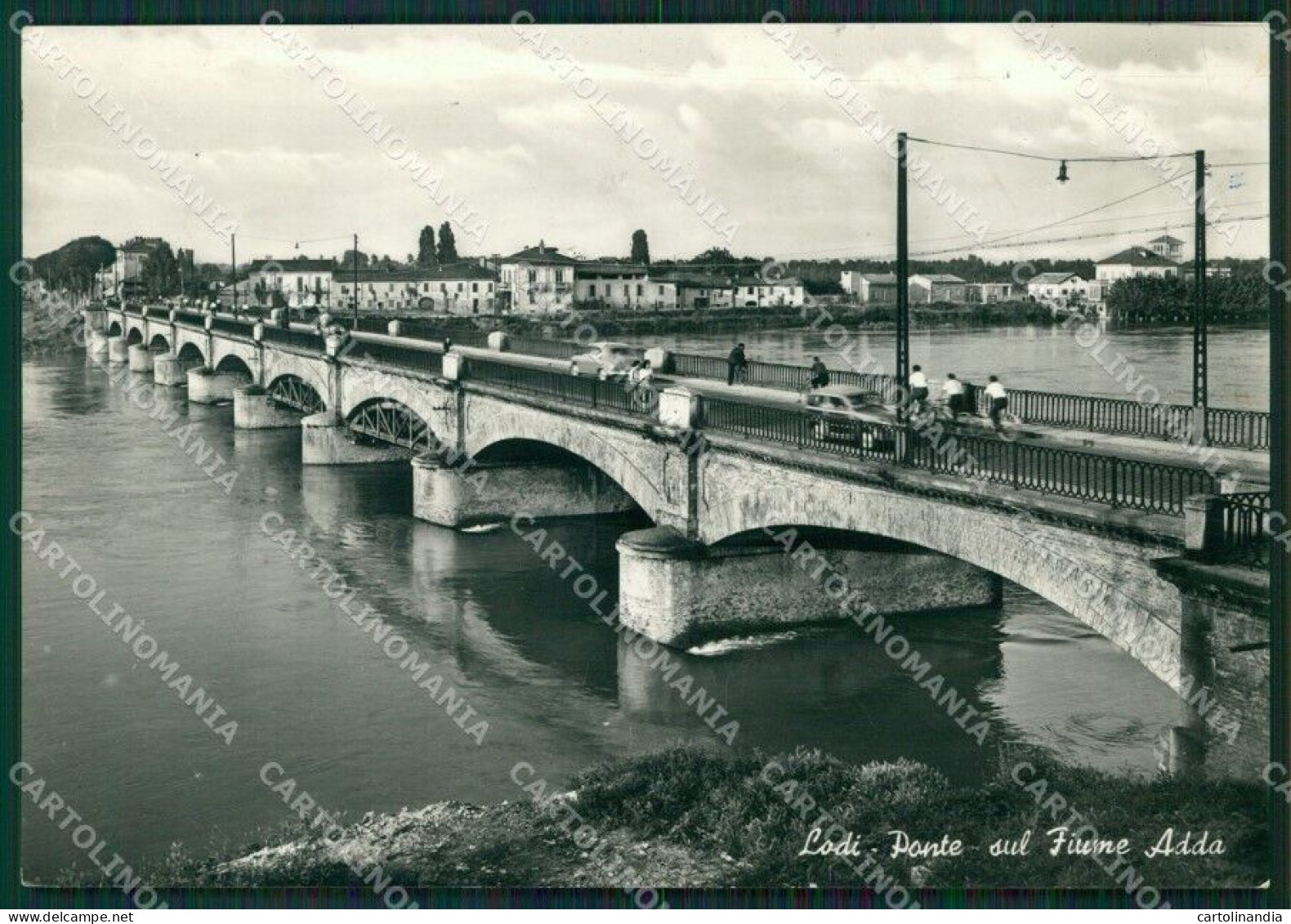 Lodi Città PIEGA Auto Foto FG Cartolina ZKM9268 - Lodi