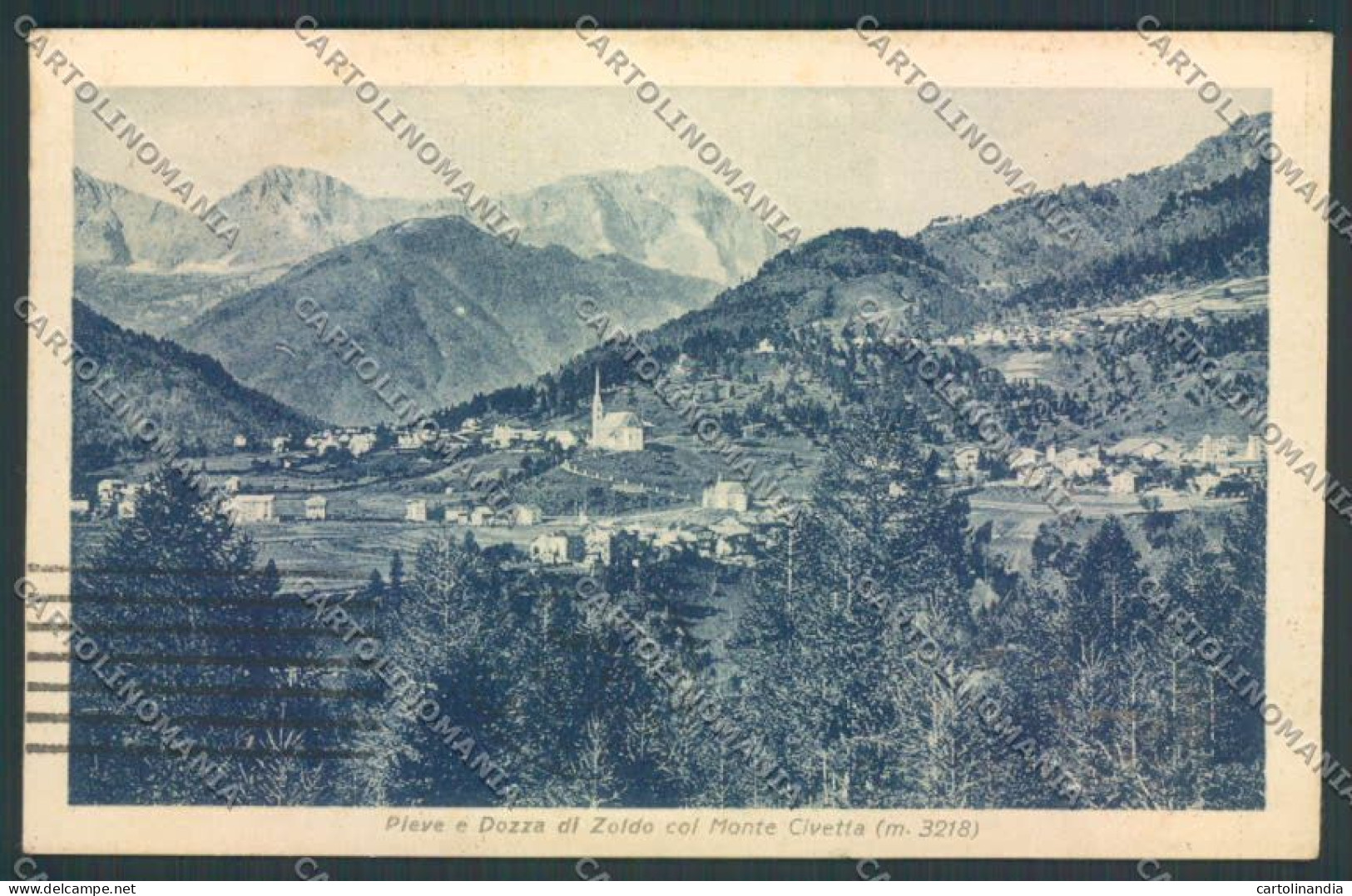 Belluno Pieve Di Cadore Cartolina ZF1891 - Belluno