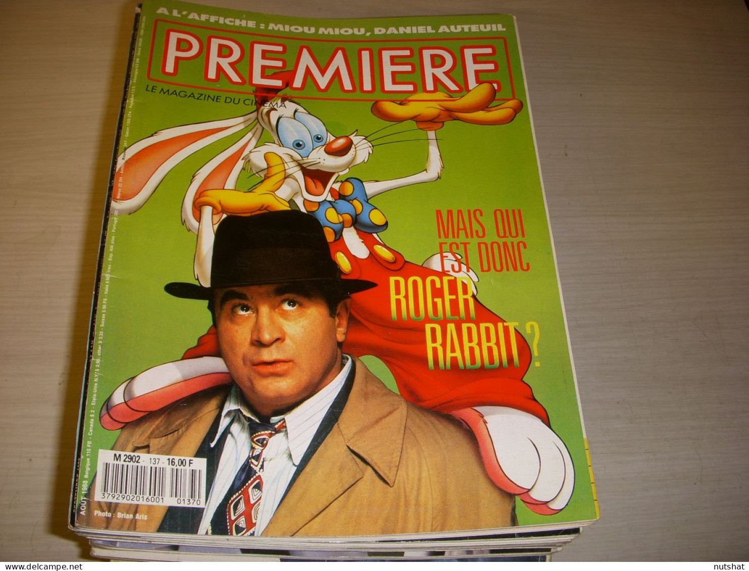 CINEMA PREMIERE 137 08.1988 Roger RABBIT Eddie MURPHY MIOU MIOU D AUTEUIL JUGNOT - Cinéma