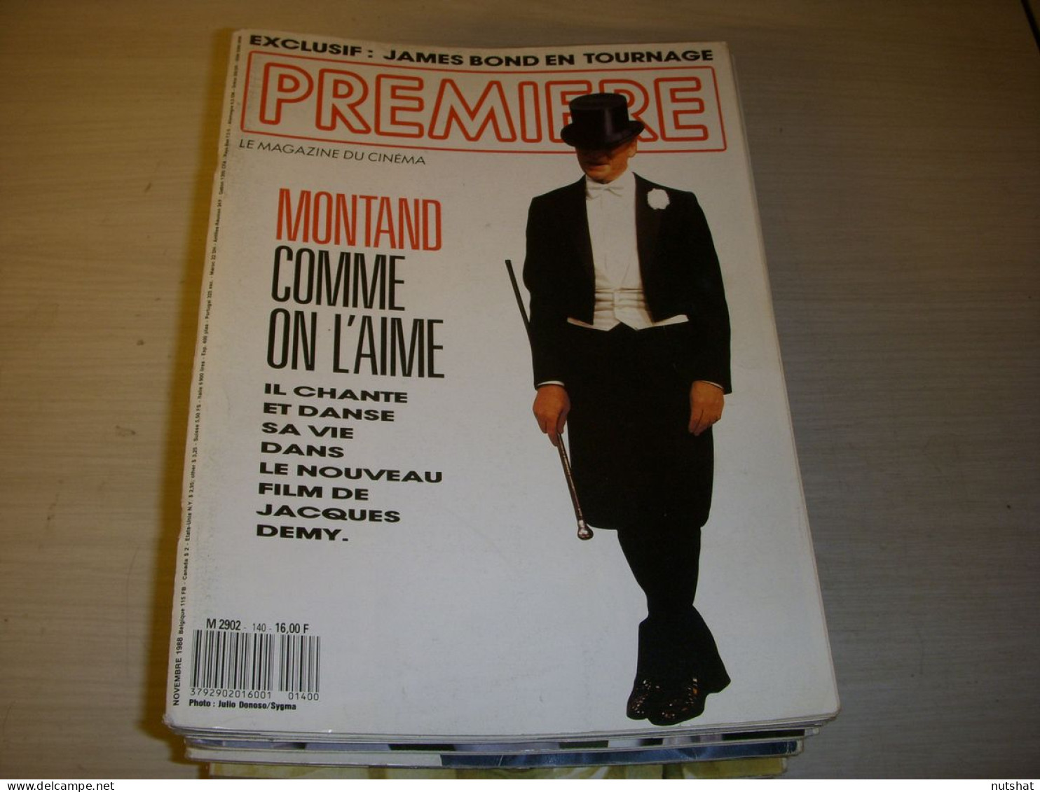 CINEMA PREMIERE 140 11.1988 Yves MONTANT Thierry FREMONT TOURNAGE James BOND     - Cine