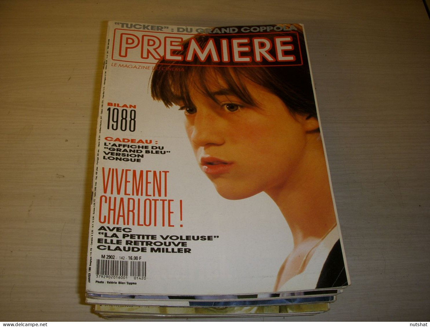 CINEMA PREMIERE 142 01.1989 Charlotte GAINSBOURG Peter O'TOOLE FF. COPPOLA  - Cine