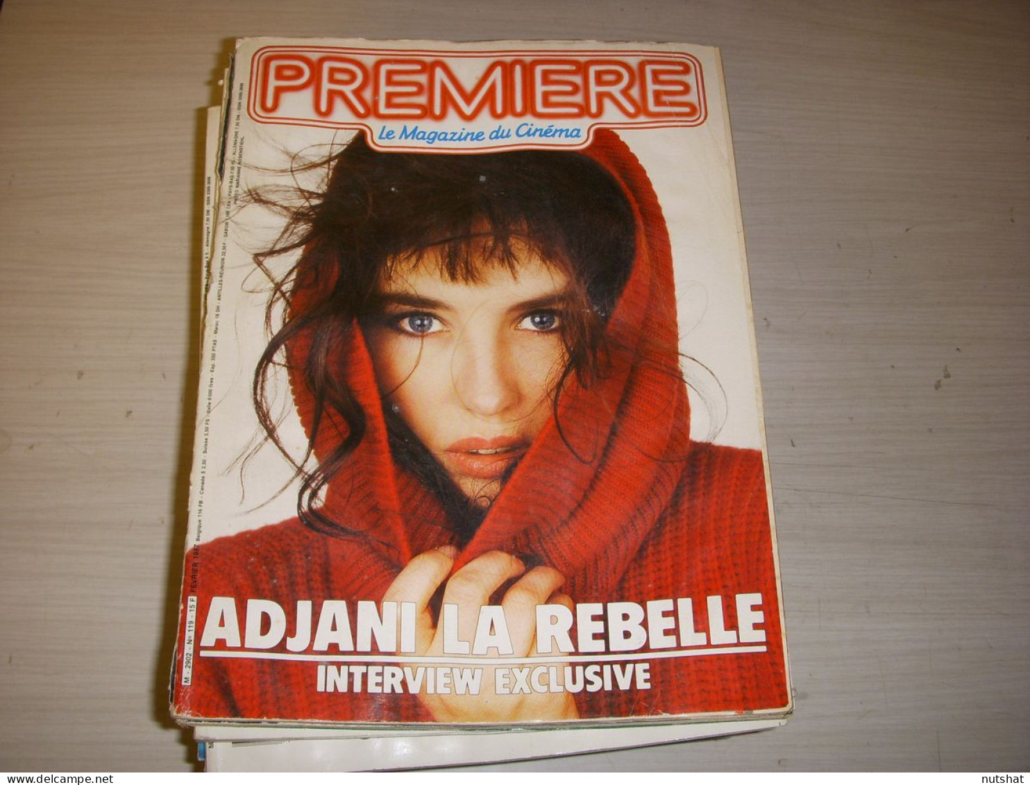 CINEMA PREMIERE 119 02.1987 Isabelle ADJANI J. CARMET Wim WENDERS Nathalie DELON - Kino