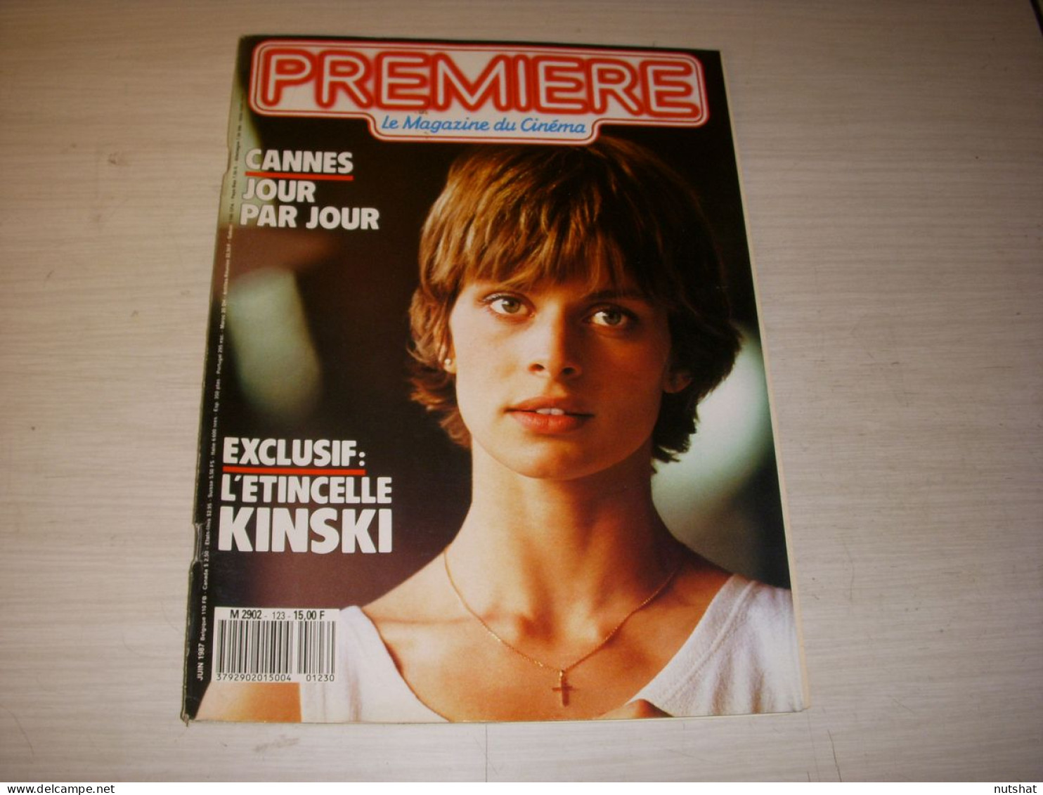 CINEMA PREMIERE 123 06.1987 Nastassja KINSKI Philippe NOIRET SPECIAL CANNES - Kino