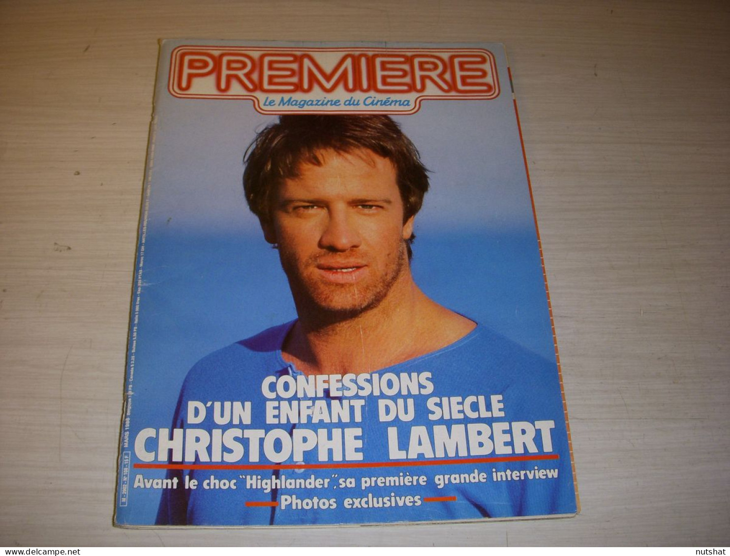 CINEMA PREMIERE 108 03.1986 Christophe LAMBERT BINOCHE Bernadette LAFONT JONASZ  - Film