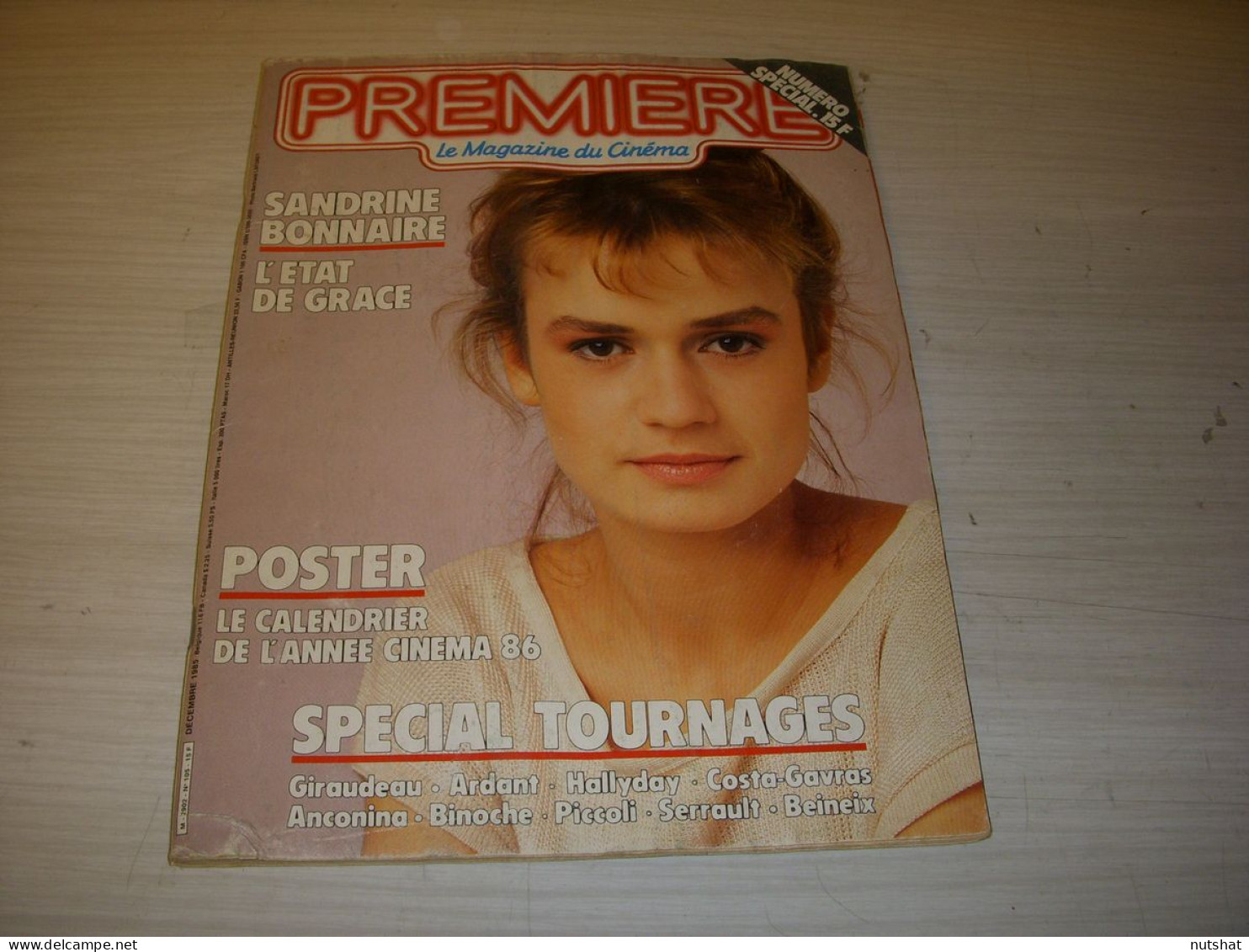 CINEMA PREMIERE 105 12.1985 Sandrine BONNAIRE Bernard GIRAUDEAU STUDIOS DISNEY - Film