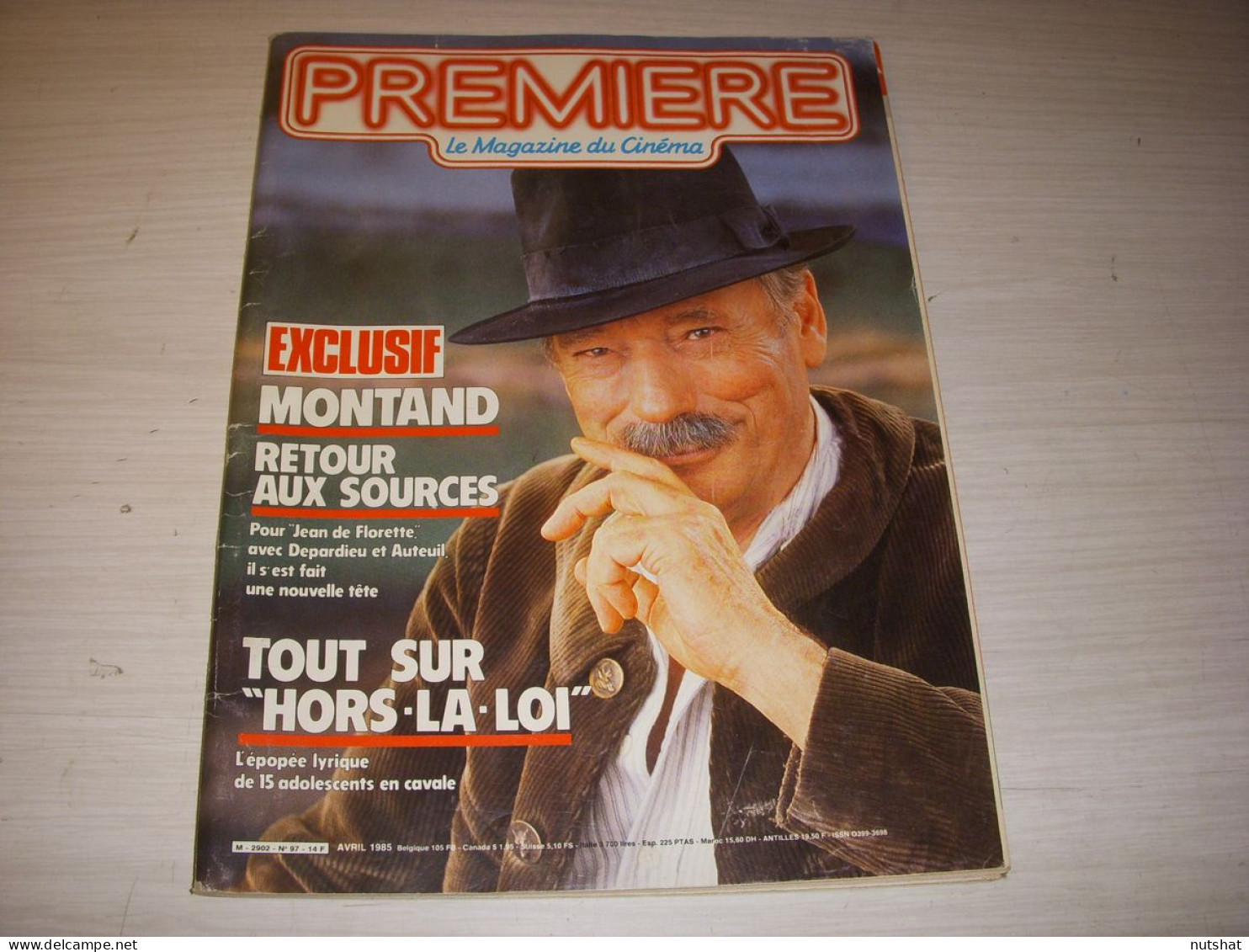 CINEMA PREMIERE 097 04.1985 Yves MONTAND Bernard GIRAUDEAU Christophe MALAVOY - Cinema