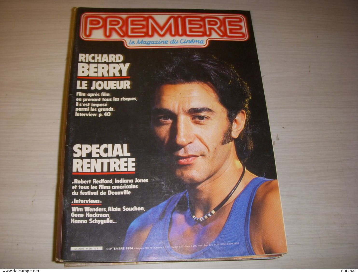 CINEMA PREMIERE 090 09.1984 Richard BERRY Ariel ZEITOUN W. WENDERS Alain SOUCHON - Film