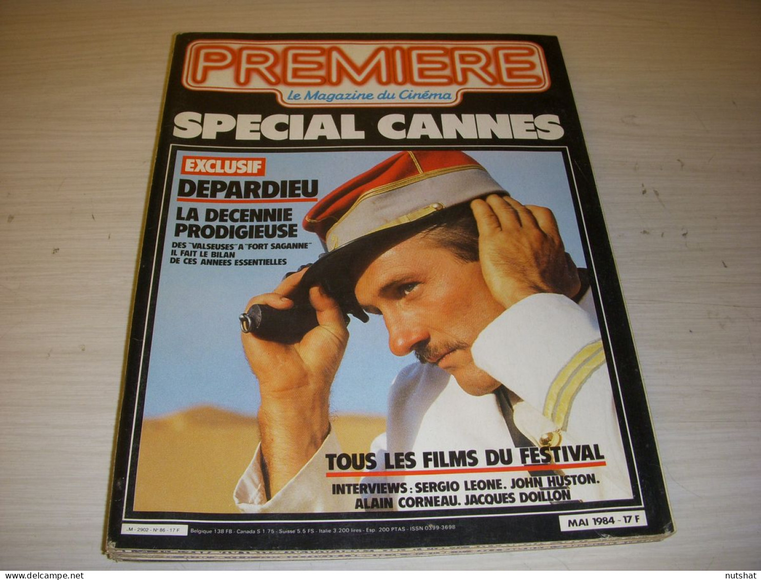 CINEMA PREMIERE 086 05.1984 SPECIAL CANNES Gerard DEPARDIEU S. LEONE Mel GIBSON  - Cinema