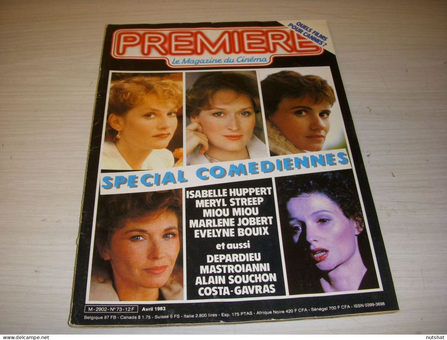 CINEMA PREMIERE 073 04.1983 SPECIAL COMEDIENNES HUPPERT STREEP BOUIX MIOU MIOU  - Film