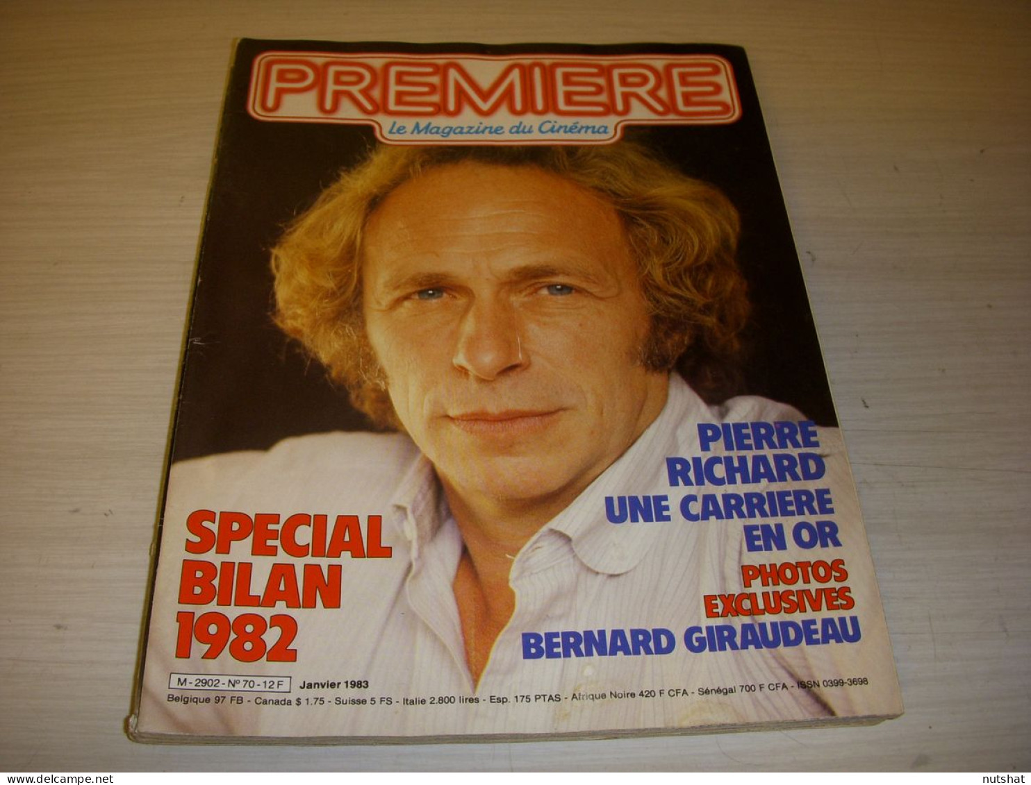 CINEMA PREMIERE 070 01.1983 BILAN 1982 Pierre RICHARD Bernard GIRAUDEAU WAJDA   - Cine