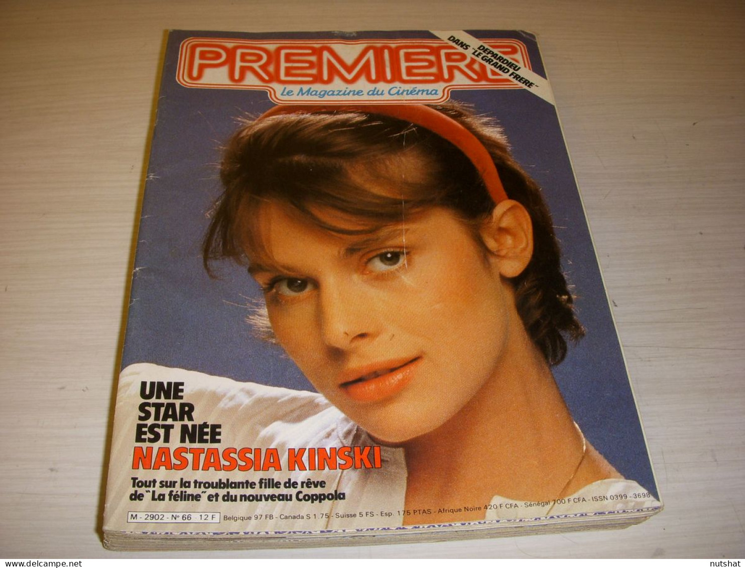 CINEMA PREMIERE 066 09.1982 Nastassia KINSKI FF. COPPOLA Sean CONNERY JC. BRIALY - Film