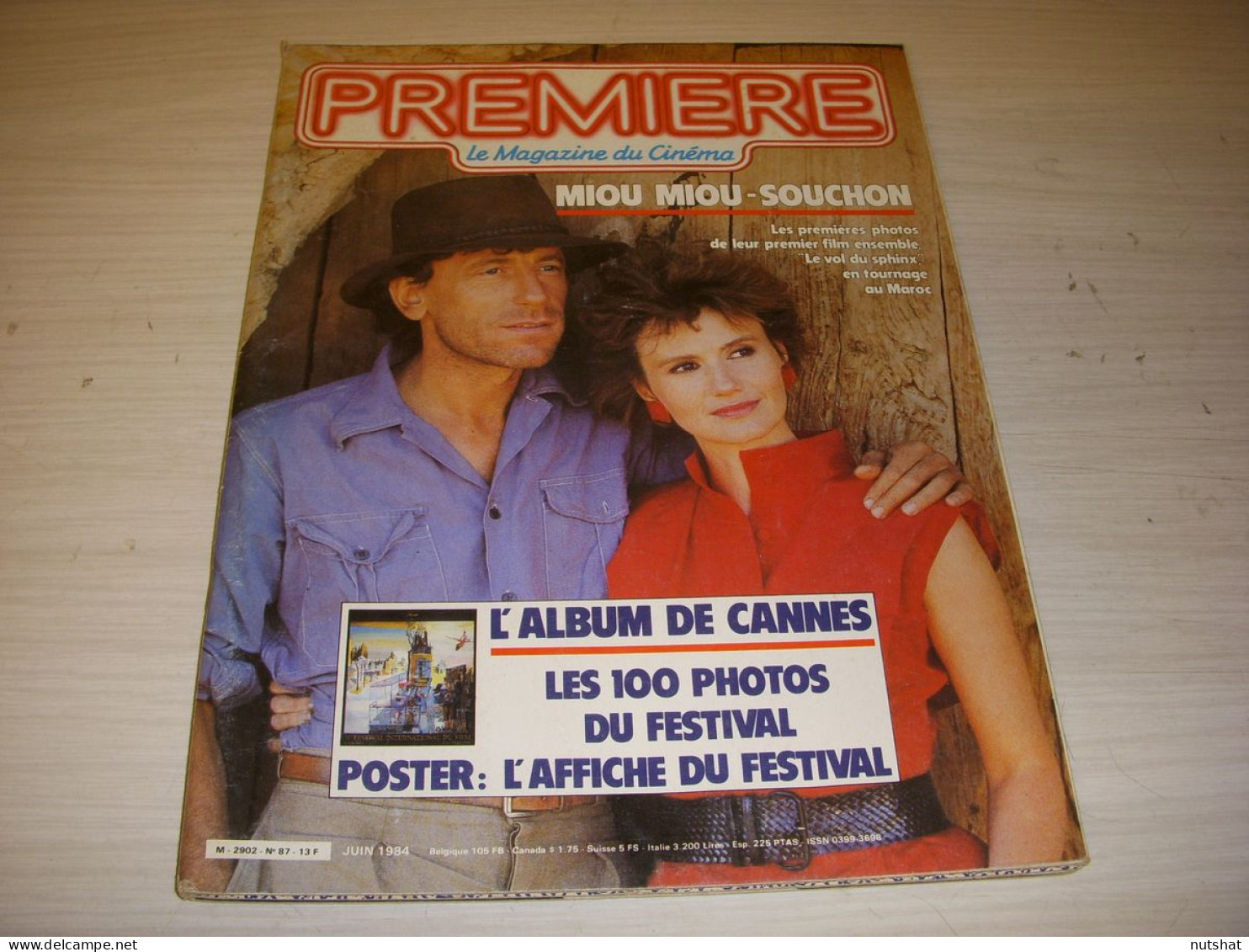 CINEMA PREMIERE 087 06.1984 ALBUM CANNES MIOU MIOU Alain SOUCHON Gerard JUGNOT   - Kino