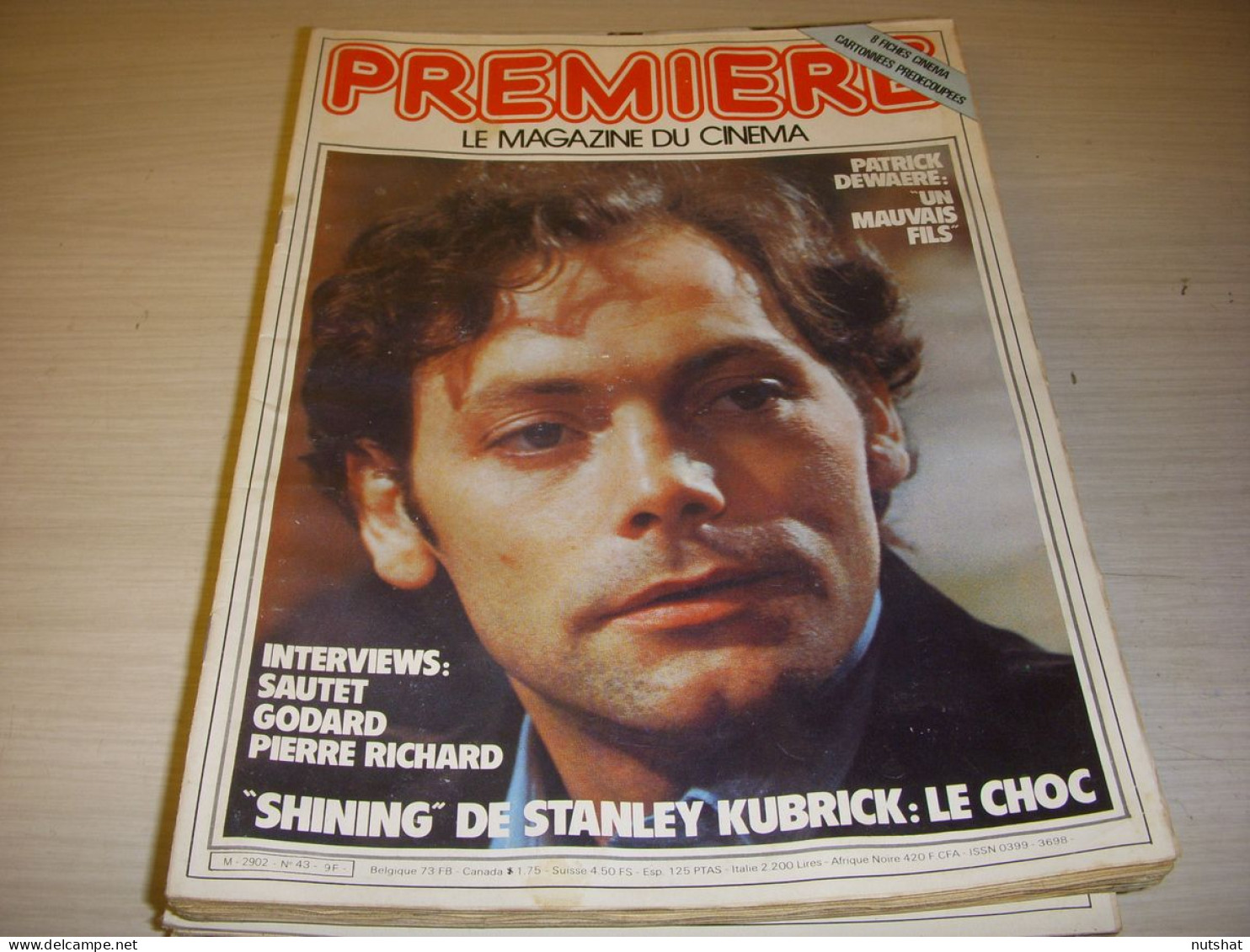 CINEMA PREMIERE 043 10.1980 Patrick DEWAERE Claude SAUTET GODARD CINEMA INDIEN - Kino