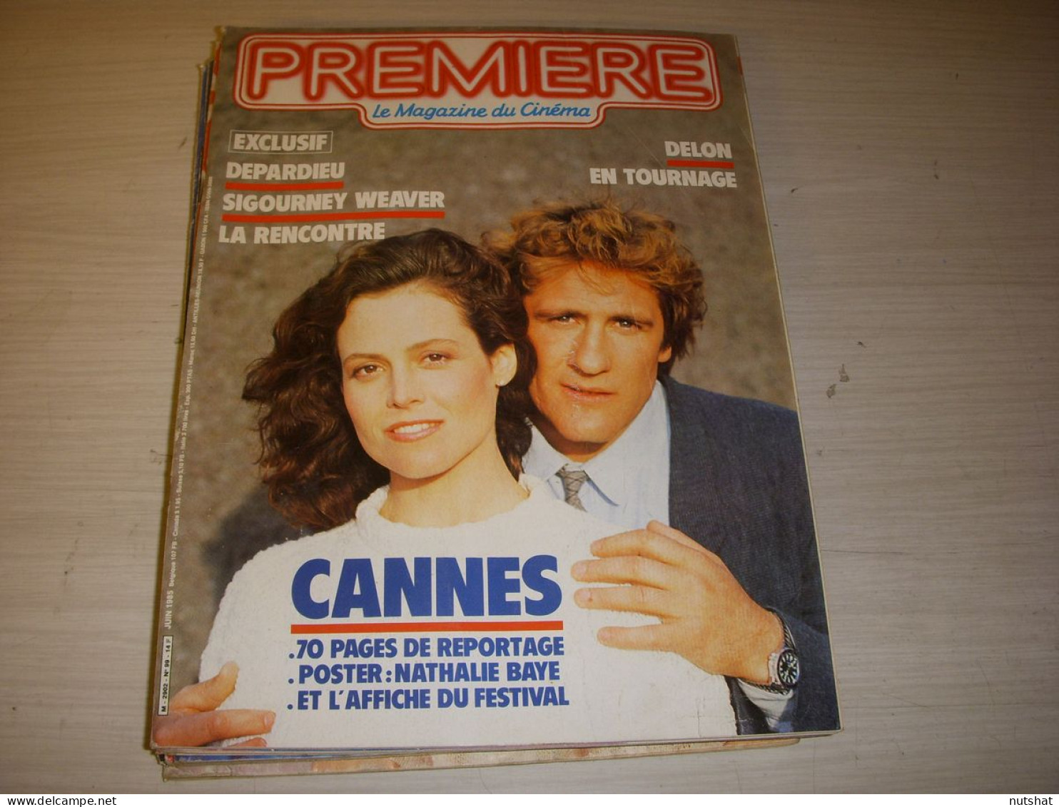 CINEMA PREMIERE 099 06.1985 SPECIAL CANNES Gerard DEPARDIEU S. WEAVER MASK CHER  - Cinéma