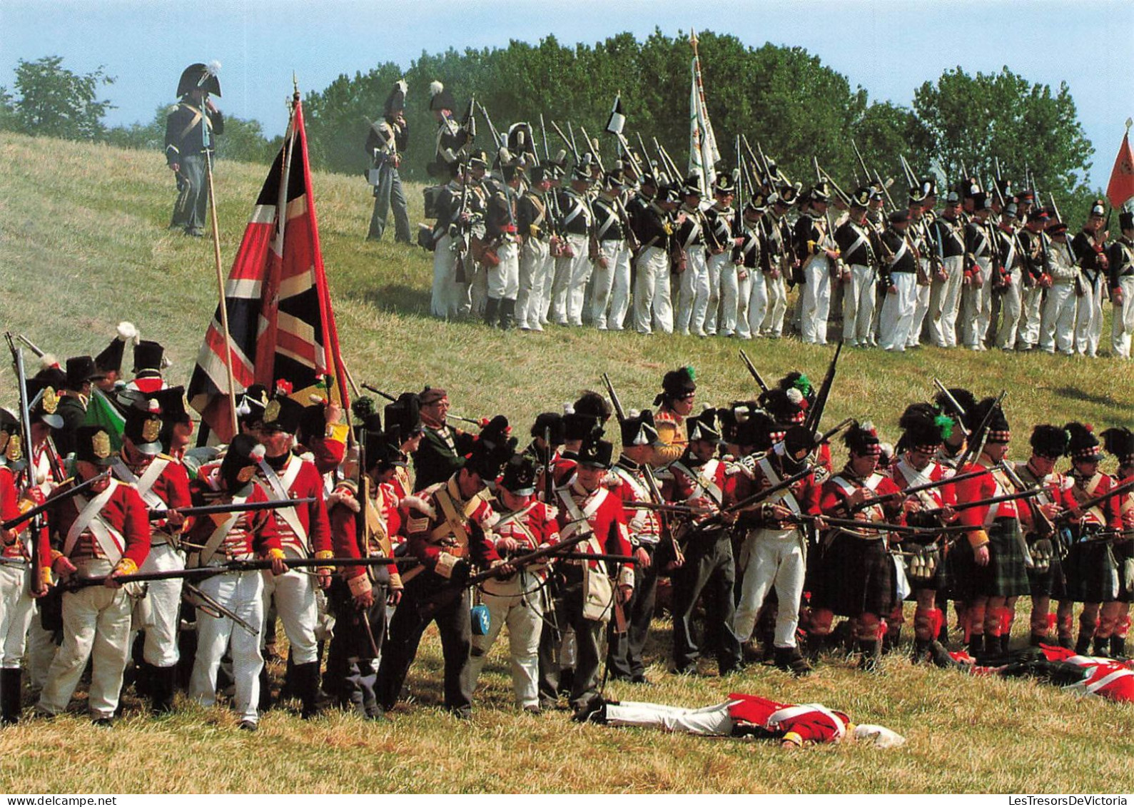 BELGIQUE - Reconstitution De La Bataille De Waterloo - Champ De Bataille De Waterloo - Carte Postale Ancienne - Waterloo