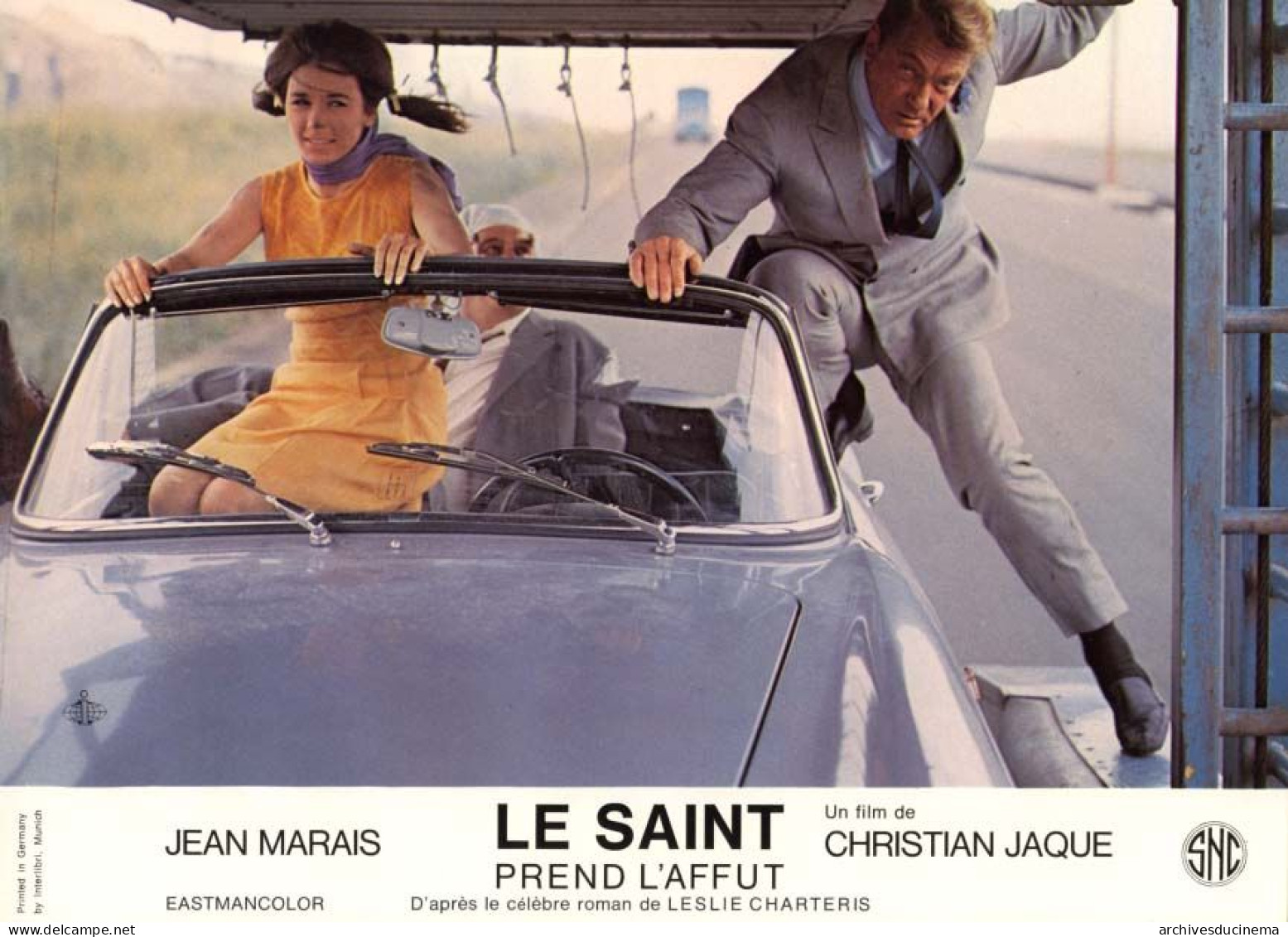 JEAN MARAIS Dario MORENO Leslie CHARTERIS 16 Photos Le SAINT A L'AFFUT - Photographs