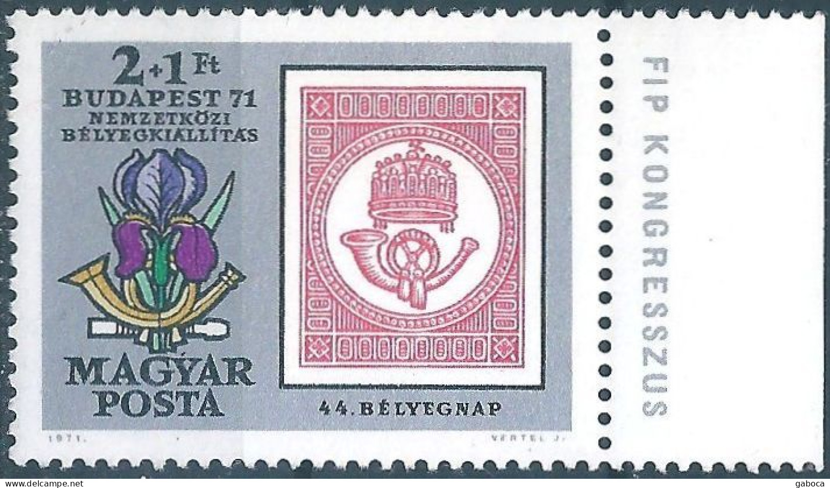 C5927 Hungary Philately Stamps Day Music Horn Flower MNH RARE - Día Del Sello