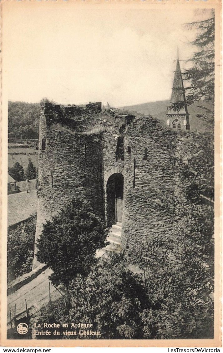 BELGIQUE - La Roche En Ardenne - Vue Sur L'entrée Du Vieux Château - Carte Postale Ancienne - La-Roche-en-Ardenne