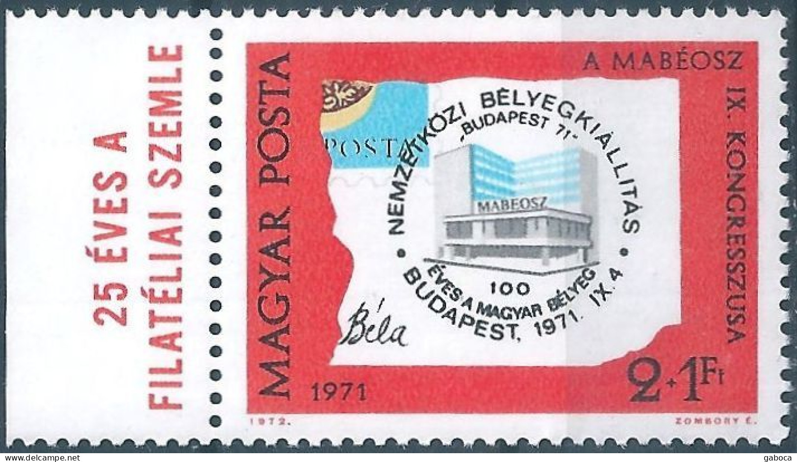 C5928 Hungary Philately Stamps Day Architecture Building MNH RARE - Día Del Sello