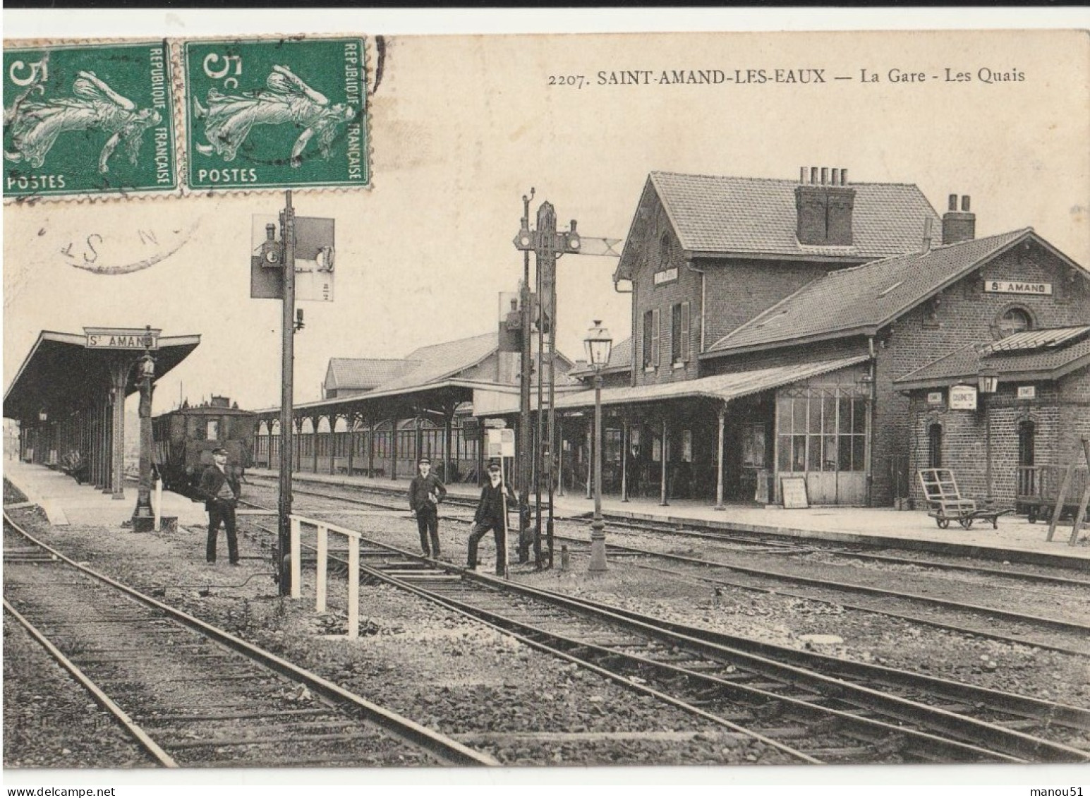 SAINT AMAND LES EAUX  La Gare - Les Quais - Saint Amand Les Eaux