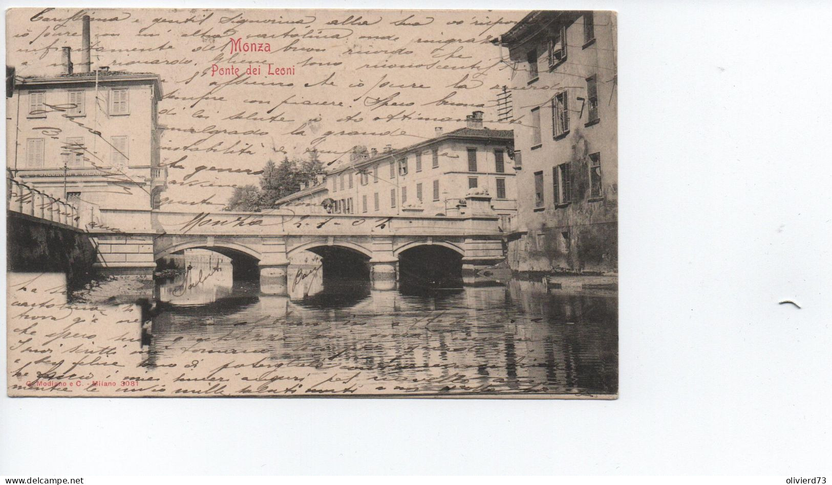 Cpa - Italie - Monza - Ponte Dei Leoni -  A VOIR - Monza