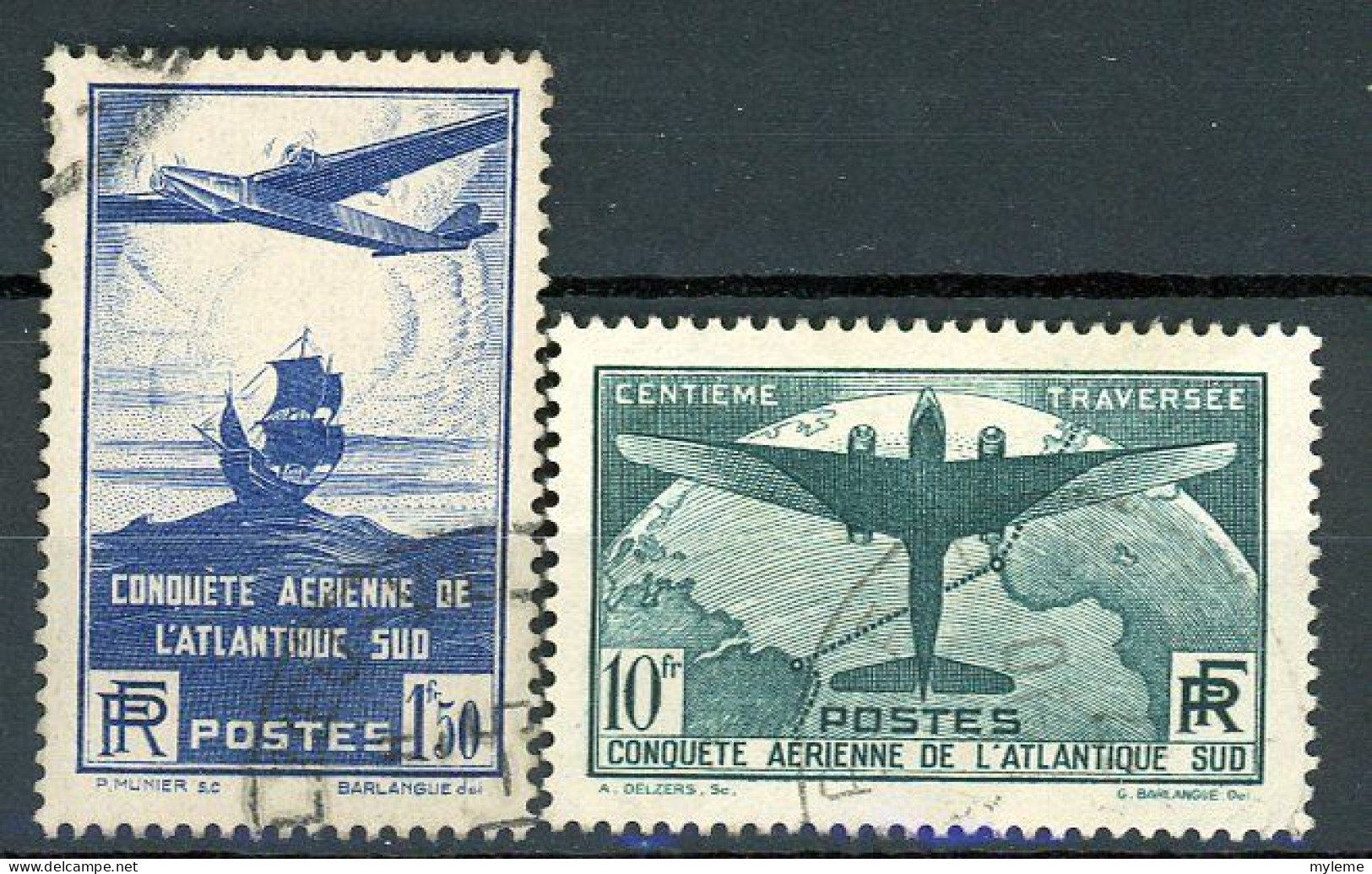 BF-13 France N° 320 + 321 Oblitérés à 10% De La Cote.   A Saisir !!!. - Unused Stamps