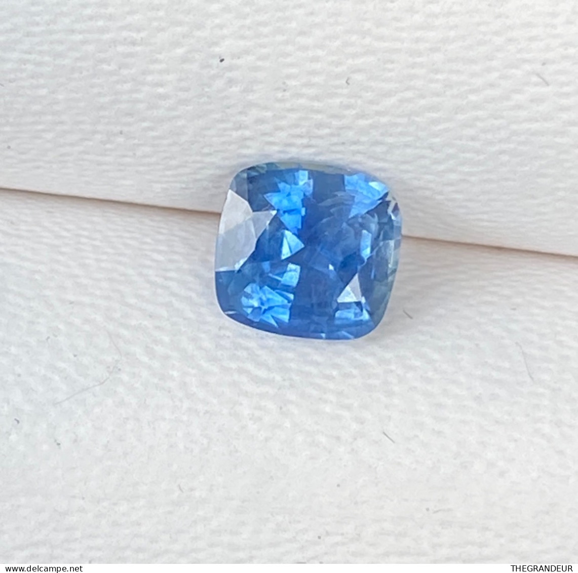 Blue Sapphire Heated Stone 1.43 Carat Cushion Square Loose gemstone from Sri Lanka