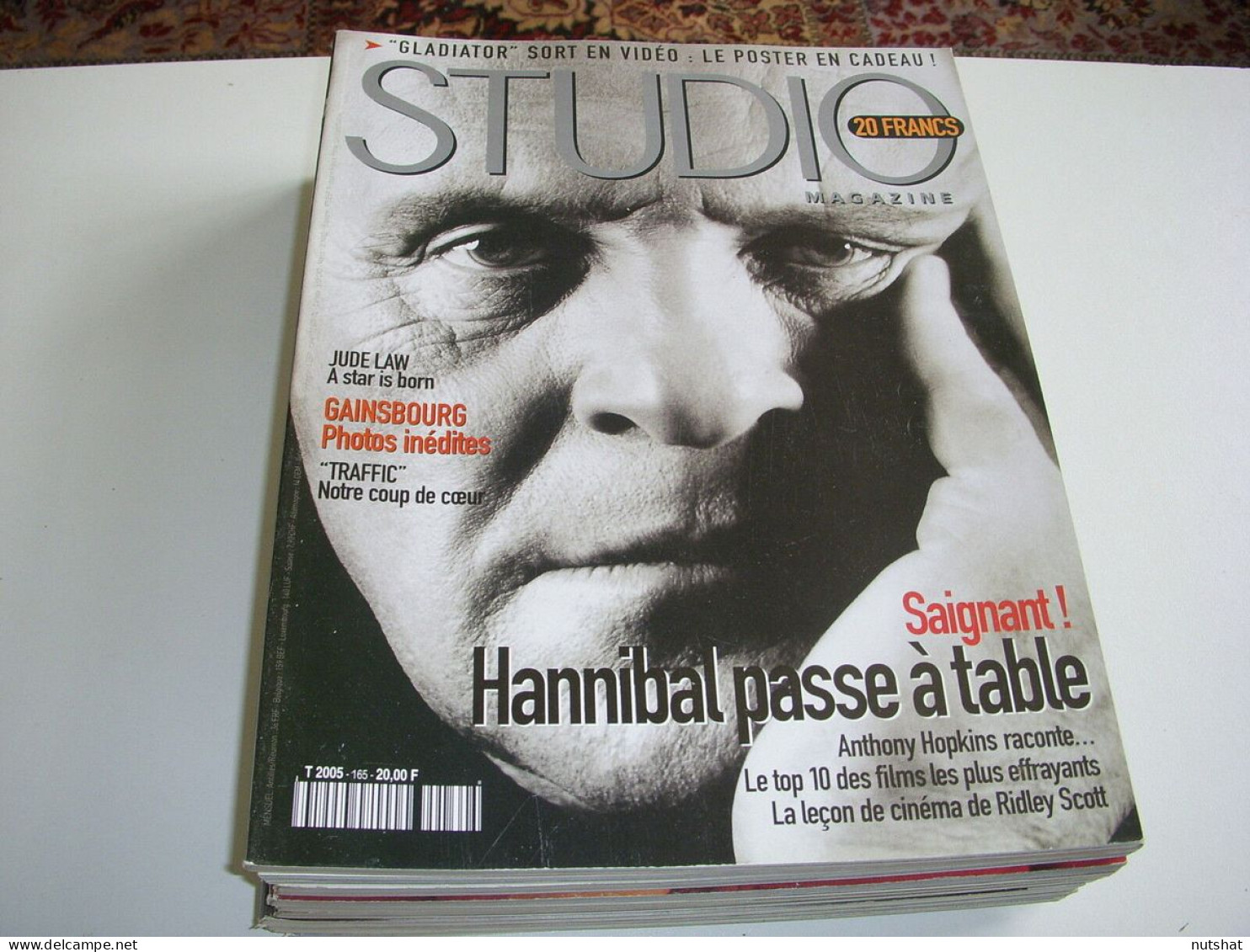 CINEMA STUDIO MAG 165 03.01 ANTHONY HOPKINS SERGE GAINSBOURG BERLING LANVIN - Film