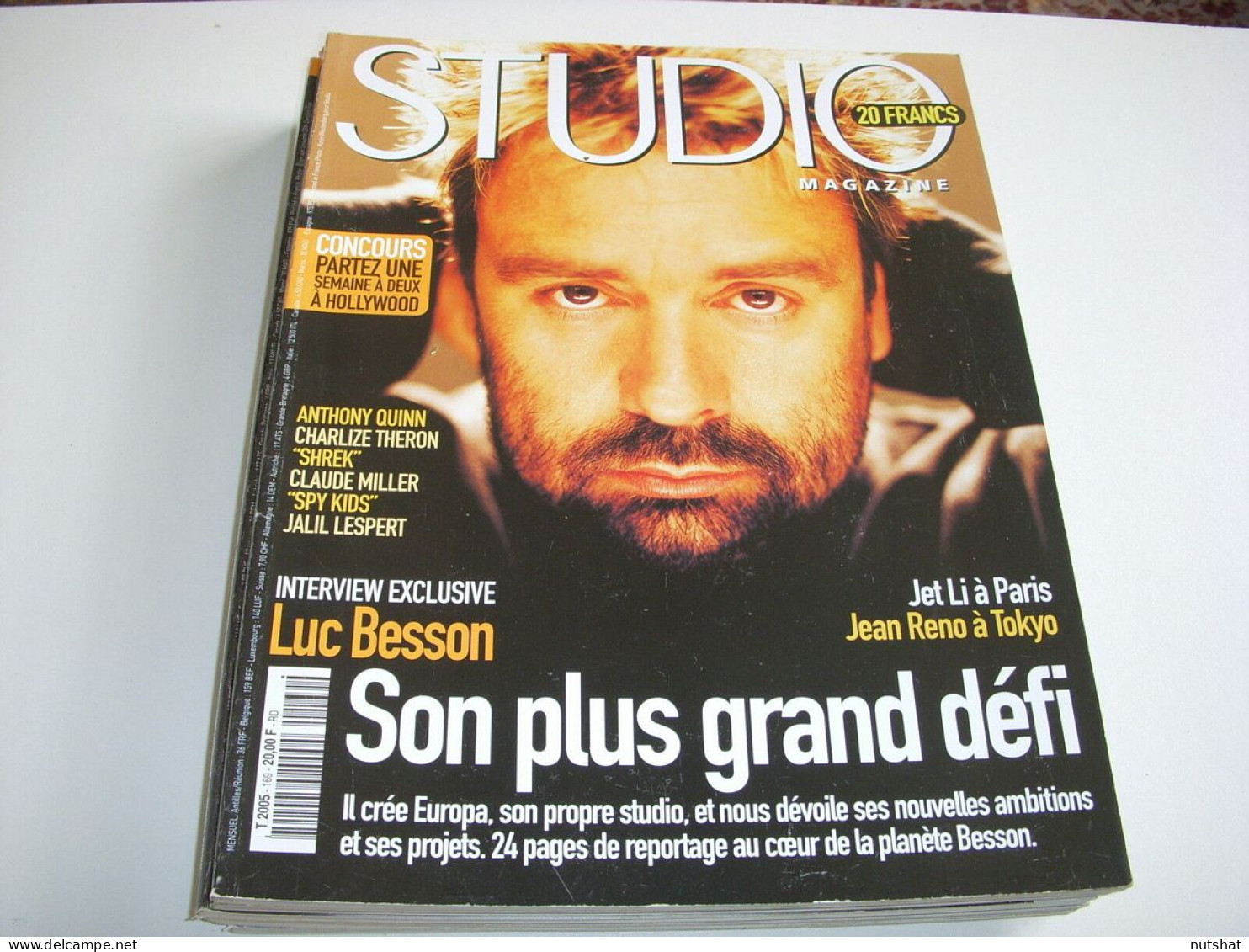 CINEMA STUDIO MAG 169 07.01 LUC BESSON JEAN RENO SHREK MAILYN MONROE A QUINN - Film