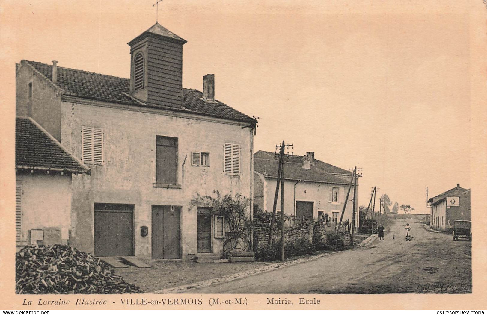 FRANCE - La Lorraine Illustrée - Ville En Vermois (M Et M) - Marie - école - Vue Panoramique - Carte Postale Ancienne - Nancy