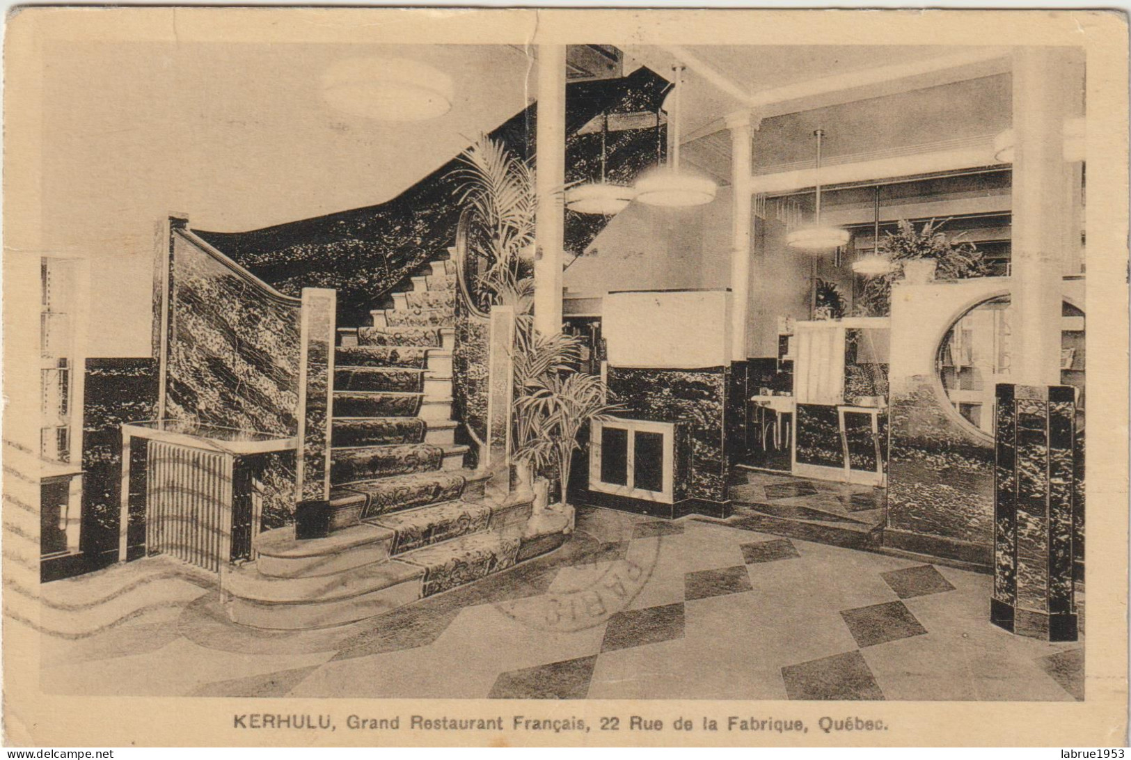 Kerhulu -Grand Restaurant Français  22 Rue De La Fabrique ,Québec  - (G.2429) - Montreal