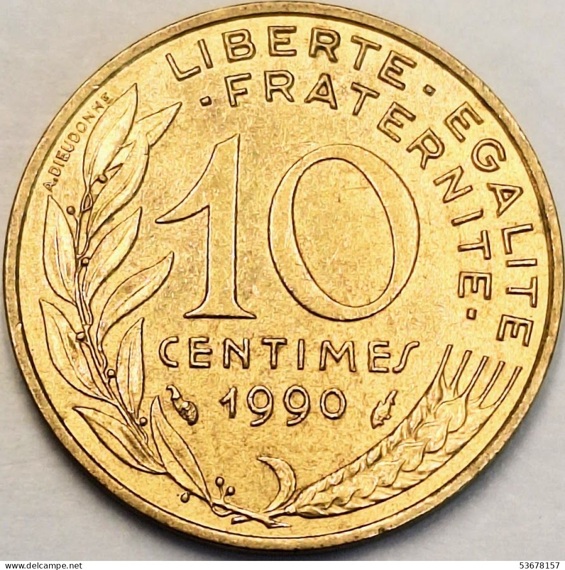 France - 10 Centimes 1990, KM# 929 (#4240) - 10 Centimes