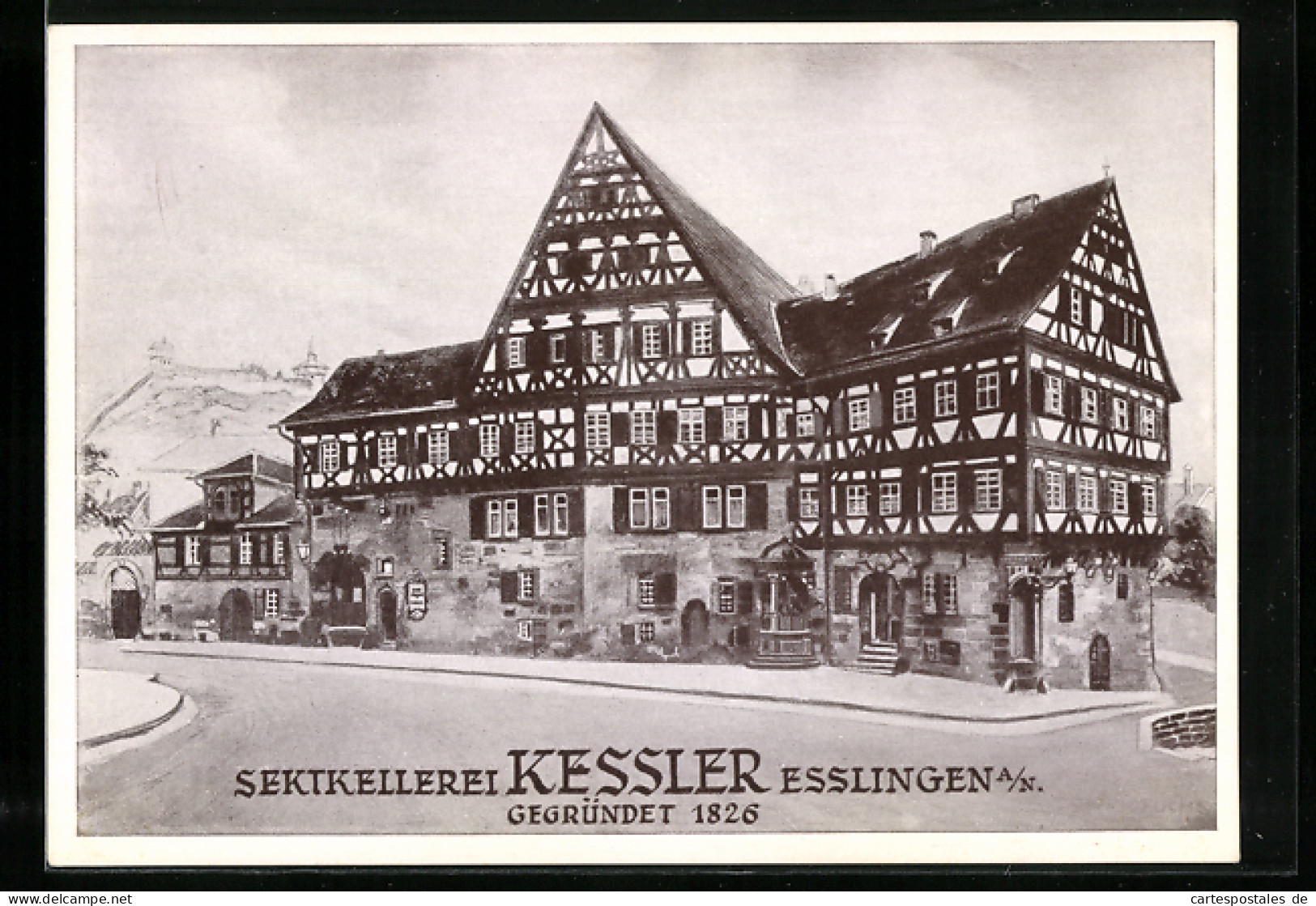 AK Esslingen A. N., Sektkellerei Und Gasthaus Kessler  - Esslingen