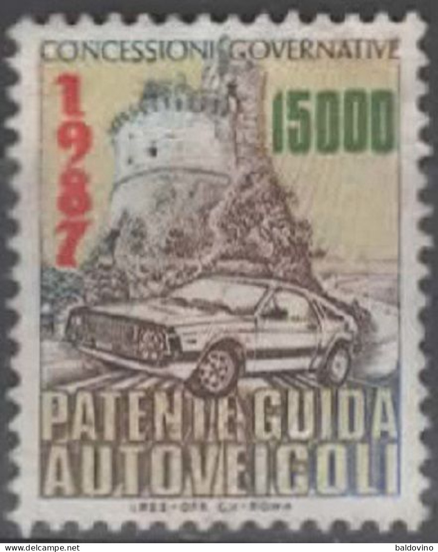 Italia 1986-2012 - 14 Marca Da Bollo Per Patenti Da 15.000 £. A 14,62 Euro; - Unclassified