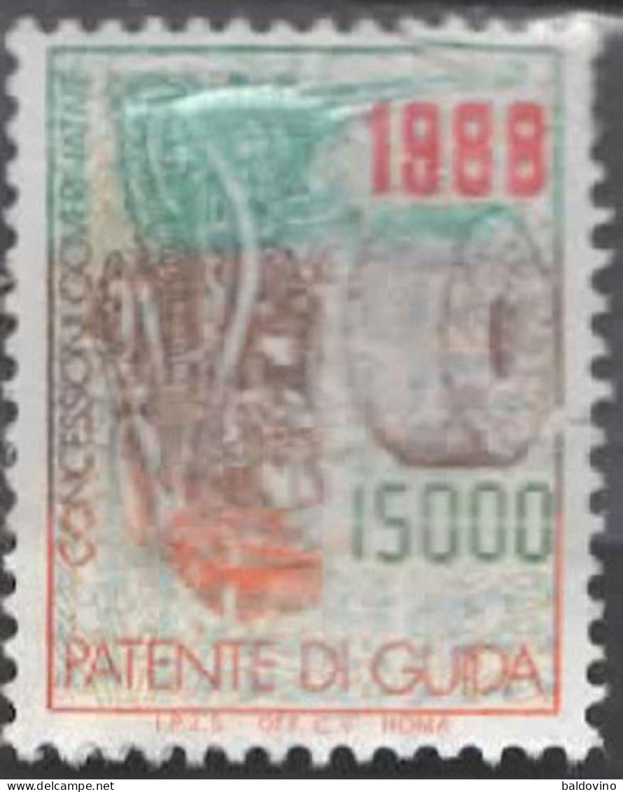Italia 1986-2012 - 14 Marca Da Bollo Per Patenti Da 15.000 £. A 14,62 Euro; - Unclassified