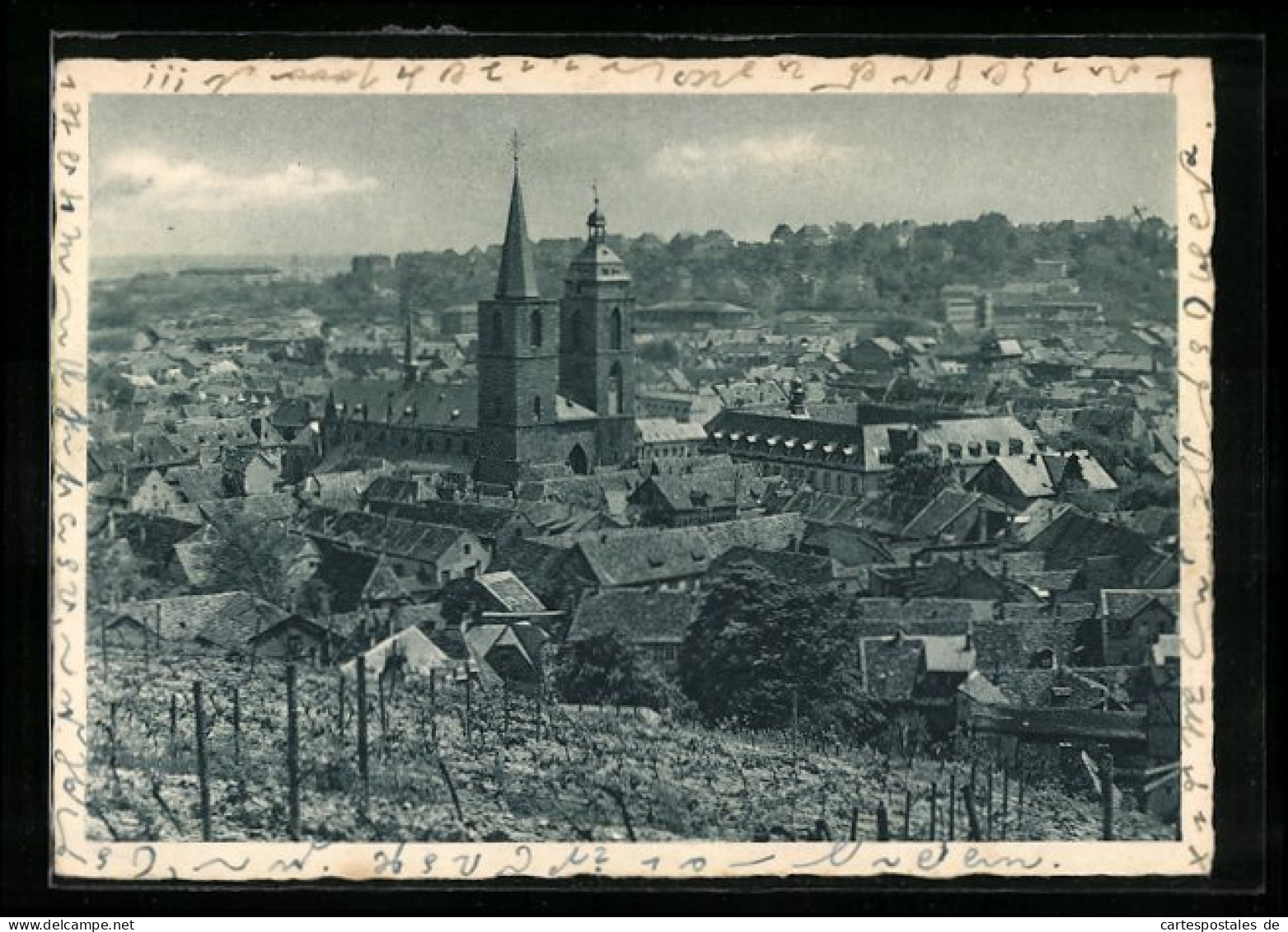 AK Neustadt A. D. Weinstrasse, Totalansicht Von Den Weinbergen Aus Gesehen  - Neustadt (Weinstr.)