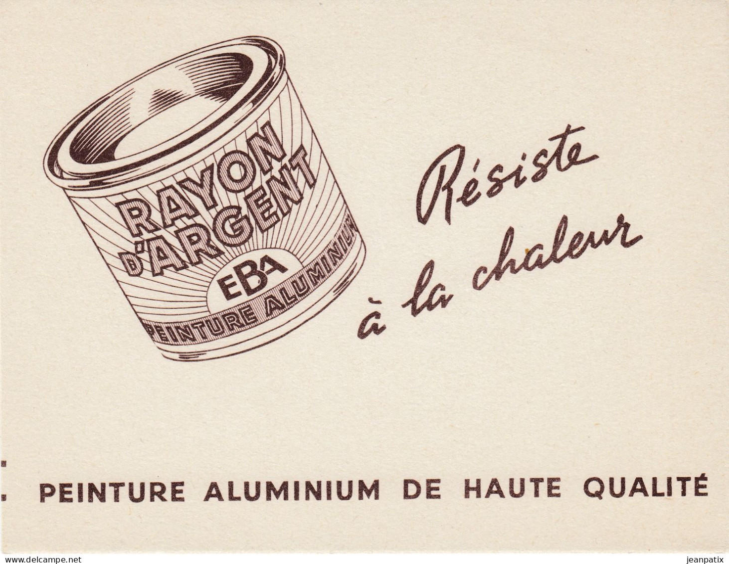 BUVARD - Peinture Aluminium EBA - Résiste à La Chaleur - Food