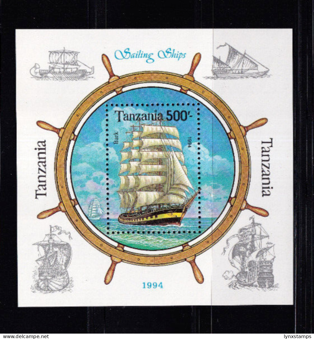 LI06 Tanzania 1994 Sailing Ships Mint Mini Sheet - Bateaux
