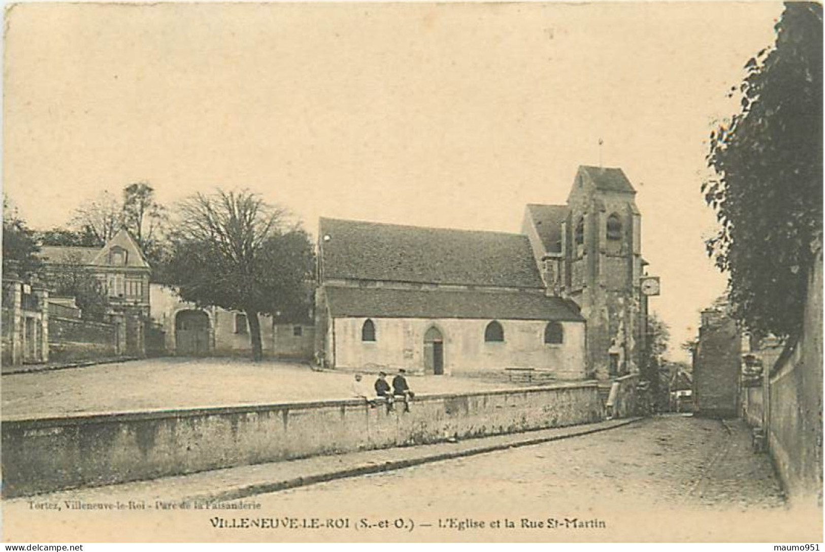 94 VILLENEUVE LE ROI - L'Eglise Et La Rue Saint Martin - Villeneuve Le Roi