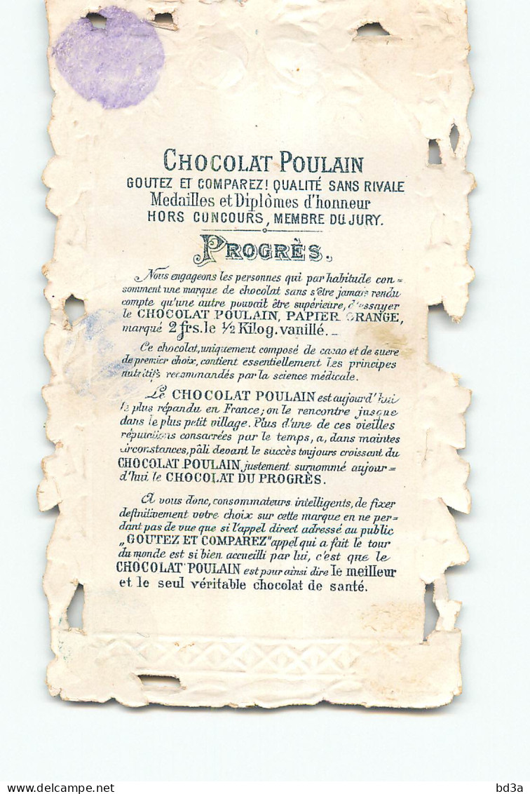 CHROMO - CHOCOLAT  POULAIN -  BEAU PORTRAIT  - Poulain