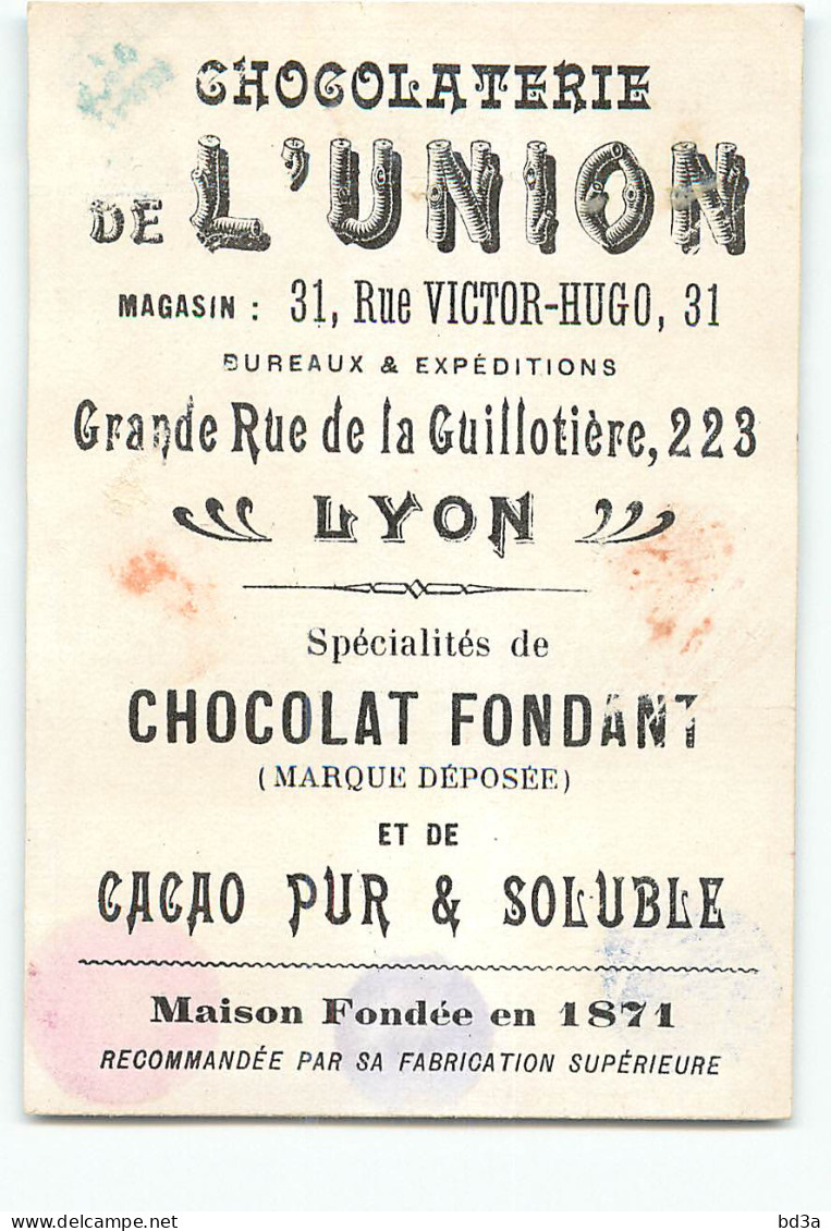 CHROMO /  CHOCOLAT DE L'UNION -  LE CYGNE ET LE CUISINIER - Sonstige & Ohne Zuordnung