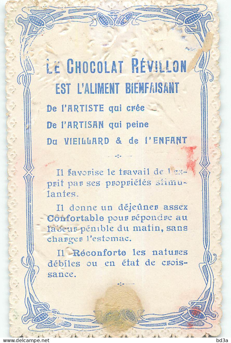 CHROMO /  CHOCOLAT REVILLON -  ALIMENT DELICIEUX - FACON DENTELLE - Revillon