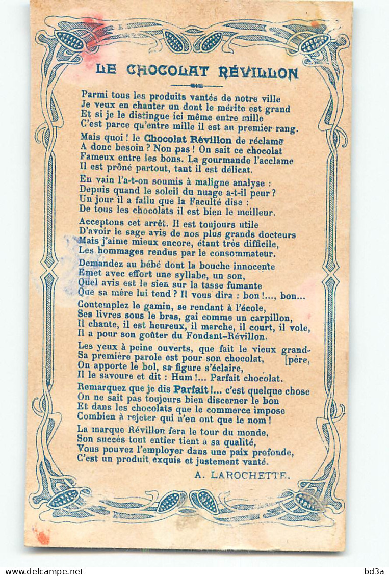 CHROMO /  CHOCOLAT REVILLON -  LES INSTRUMENT DE TRAVAIL -  LA SCIE DU SCIEUR DE PIERRE - Revillon