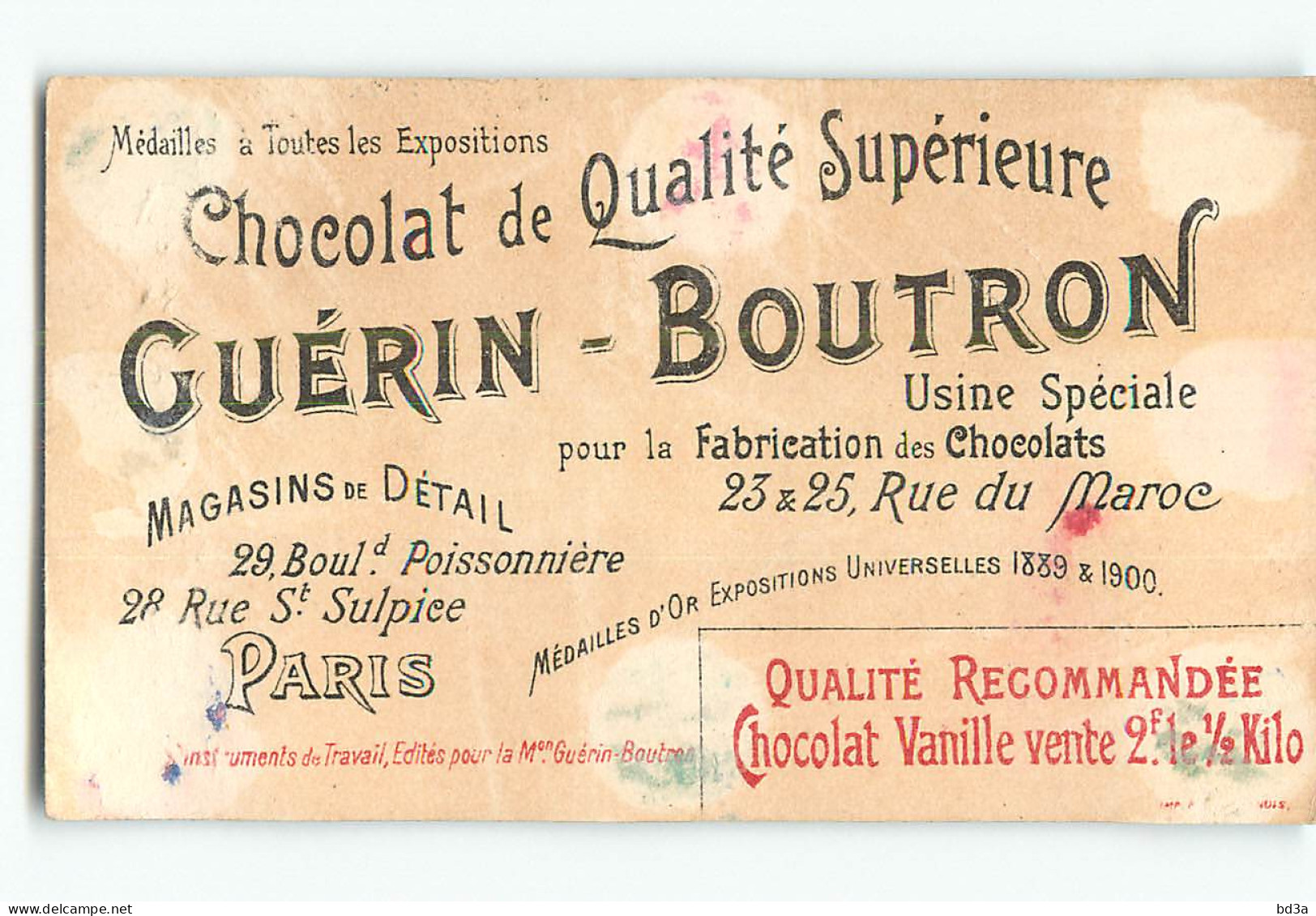 CHROMO / CHOCOLAT GUERIN BOUTRON - LES INSTRUMENTS DE TRAVAIL - LA FAUX - Guerin Boutron