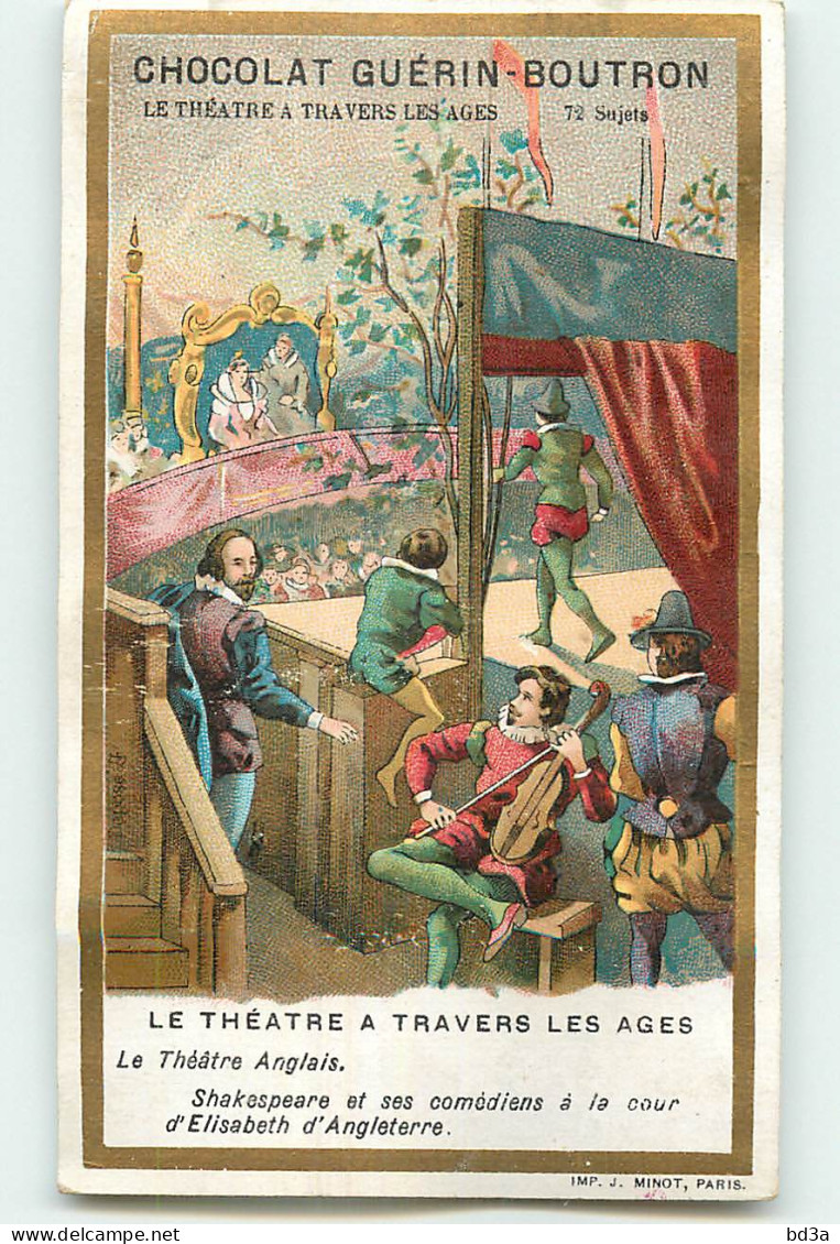 CHROMO / CHOCOLAT GUERIN BOUTRON - LE THEATRE -  LE THEATRE ANGLAIS - Guerin Boutron